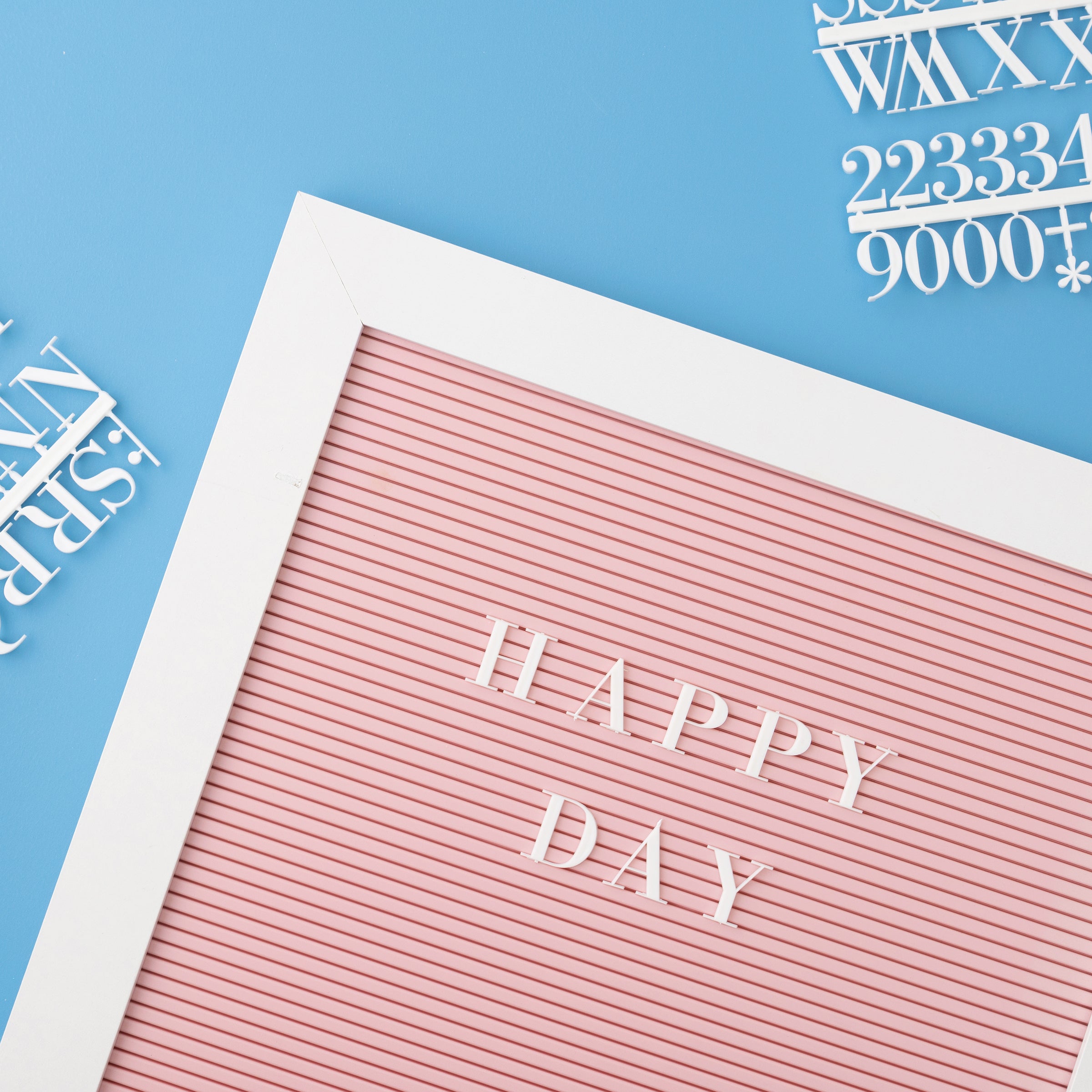 Framed Pink DCWV Letterboard with White Letters - 16x20"