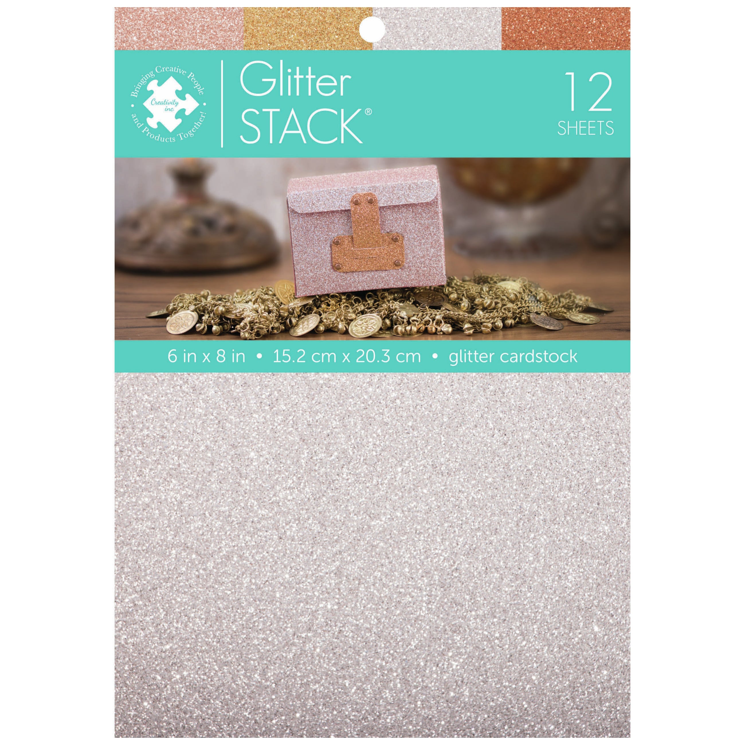 DCWV 6x8" Specialty Card Stack - Glitter