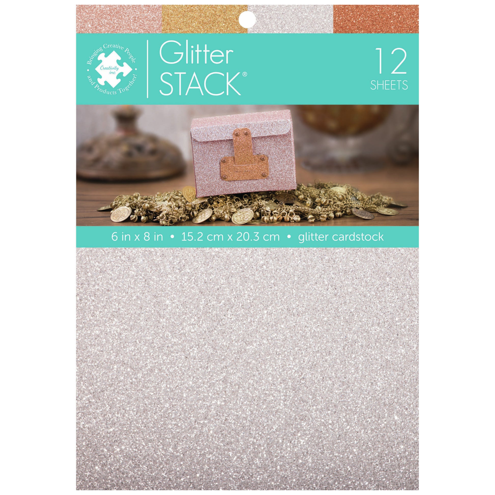 DCWV 6x8" Specialty Card Stack - Glitter