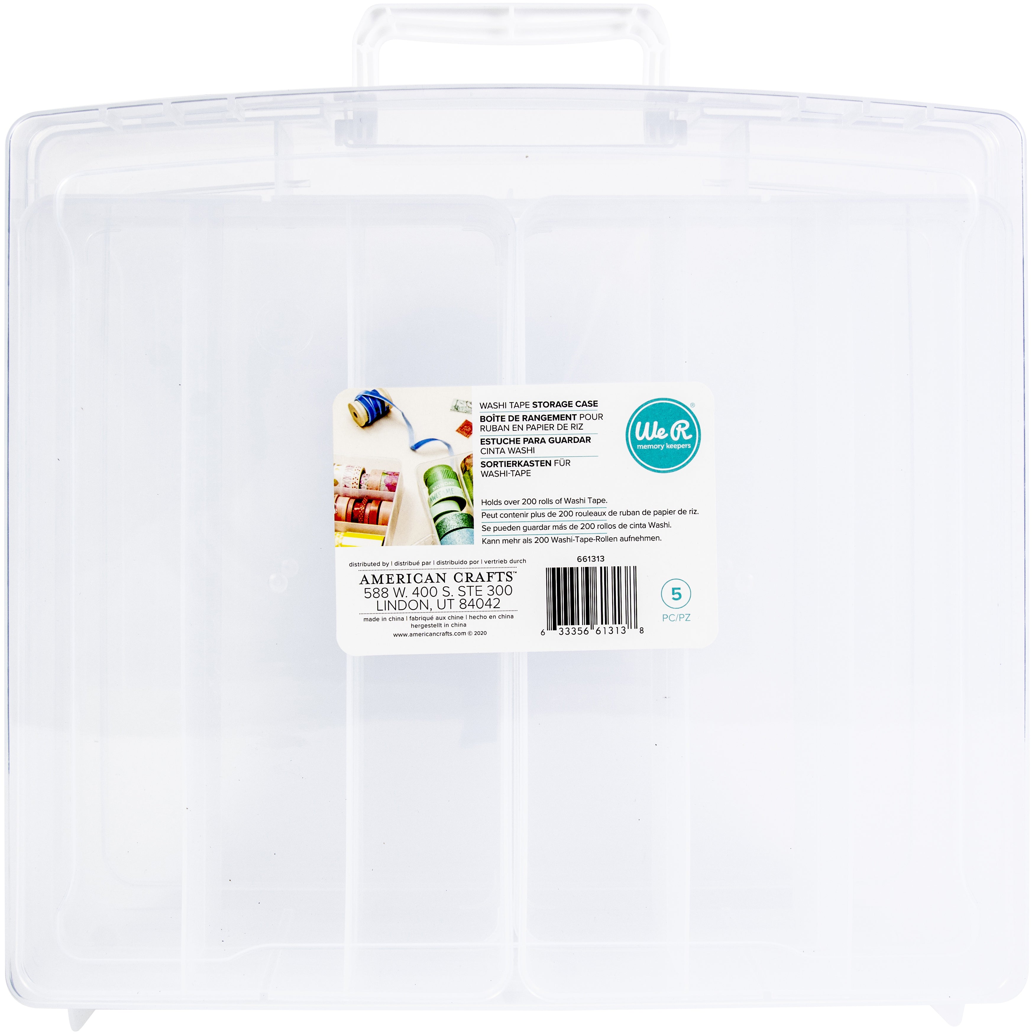 We R Makers Clear Washi Storage Case