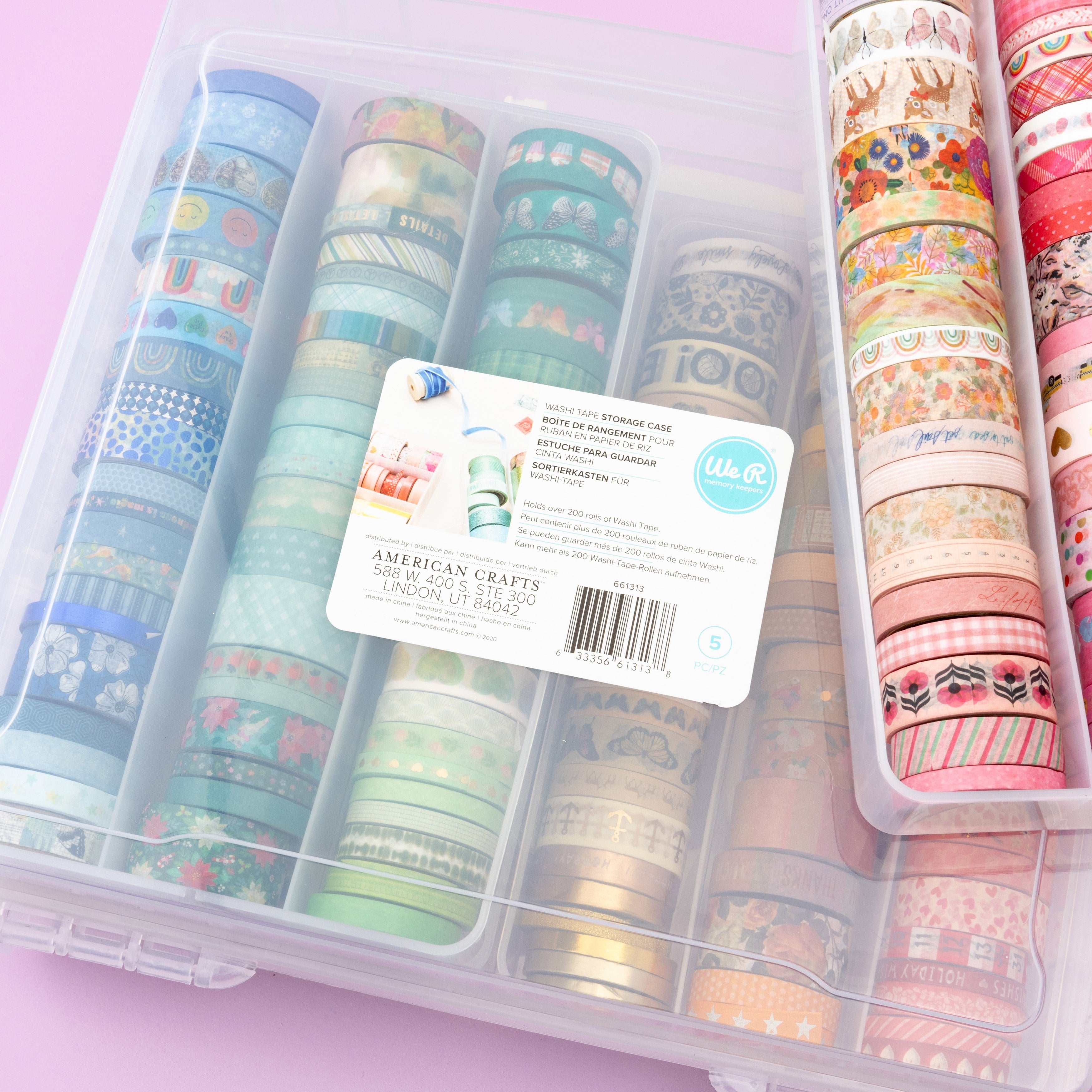 We R Makers Clear Washi Storage Case