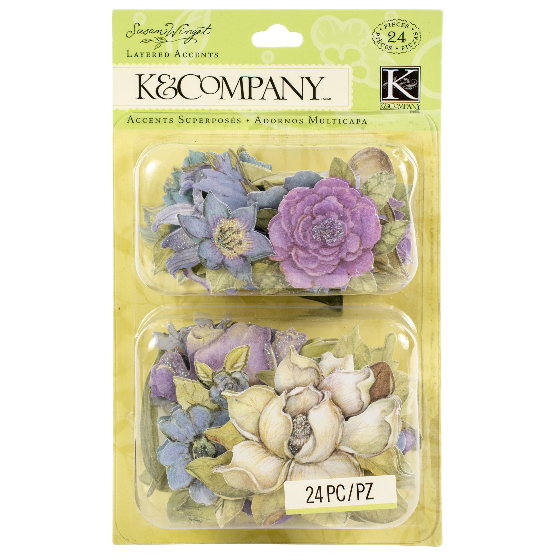 Susan Winget Layered Accents - Flower,  2 Pack
