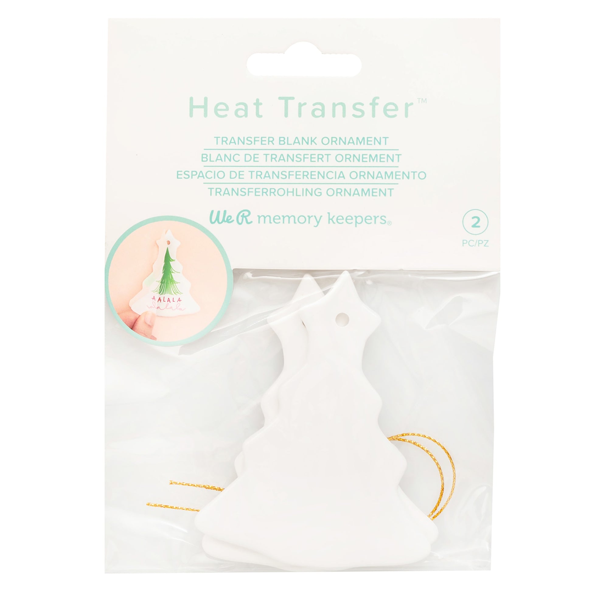 We R Makers Heat Transfer Blanks - Tree Ornament