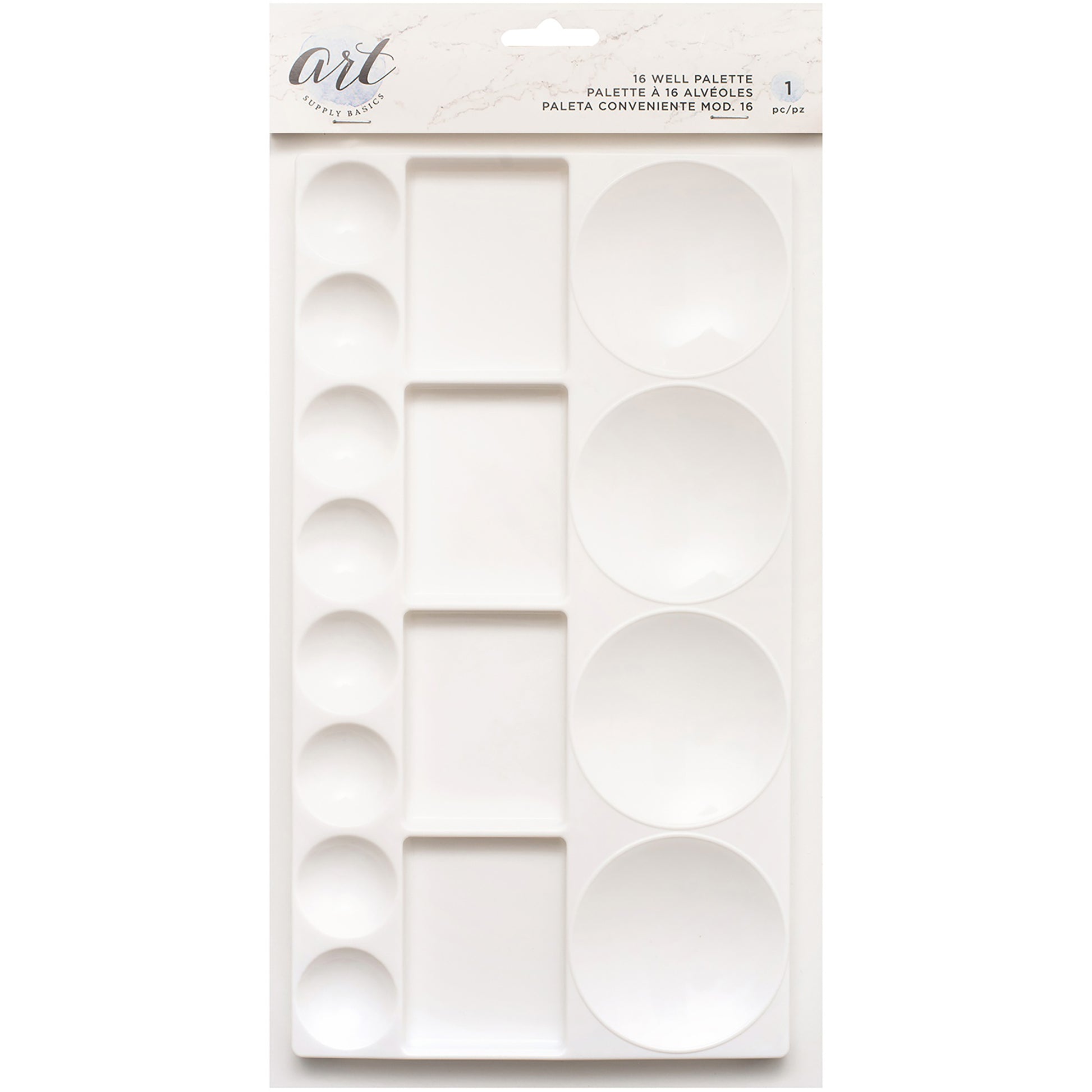 American Crafts Art Supply Basics Plastic Palette -16 Well