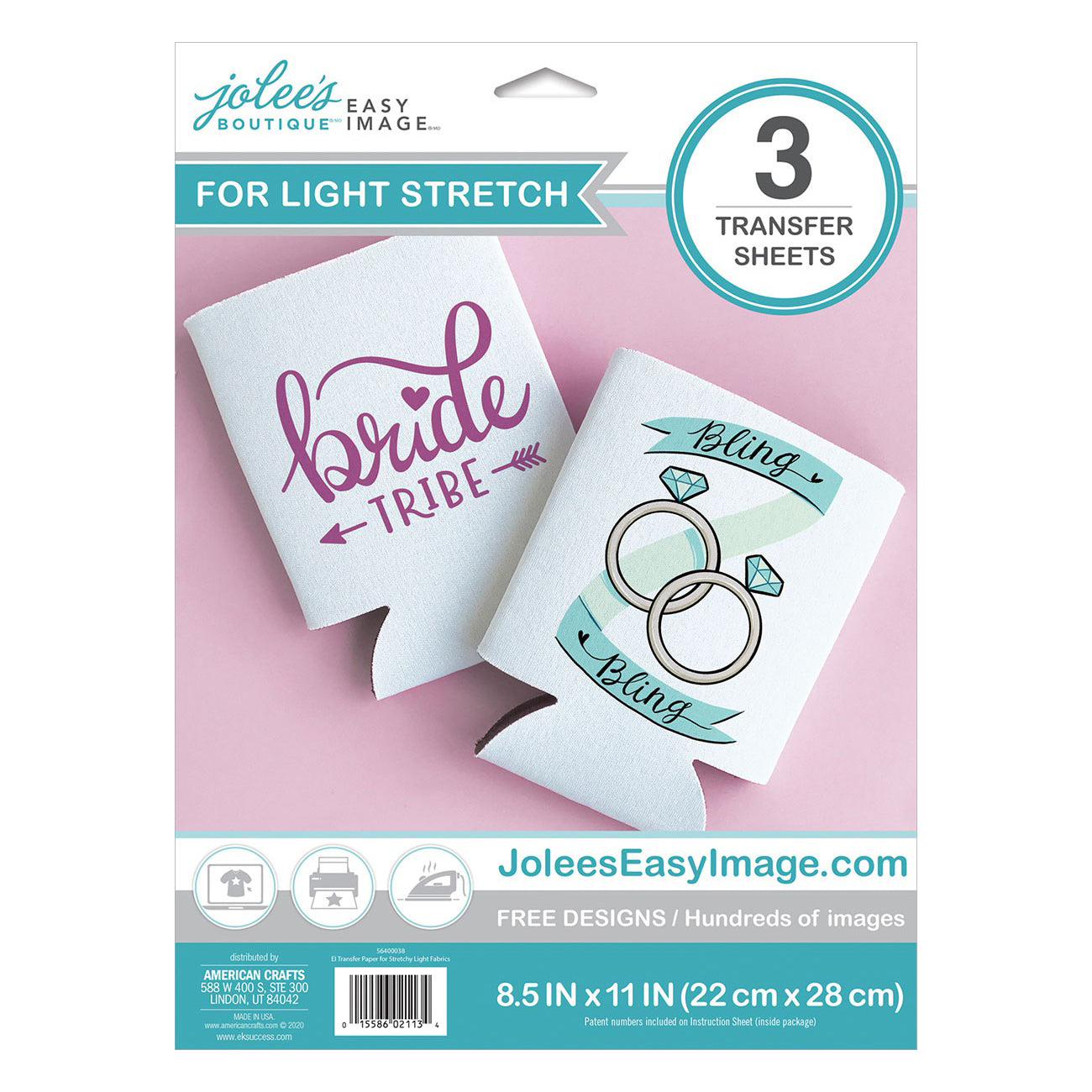 Jolee's Easy Image Printable Transfer Sheets for Stretchy Fabrics
