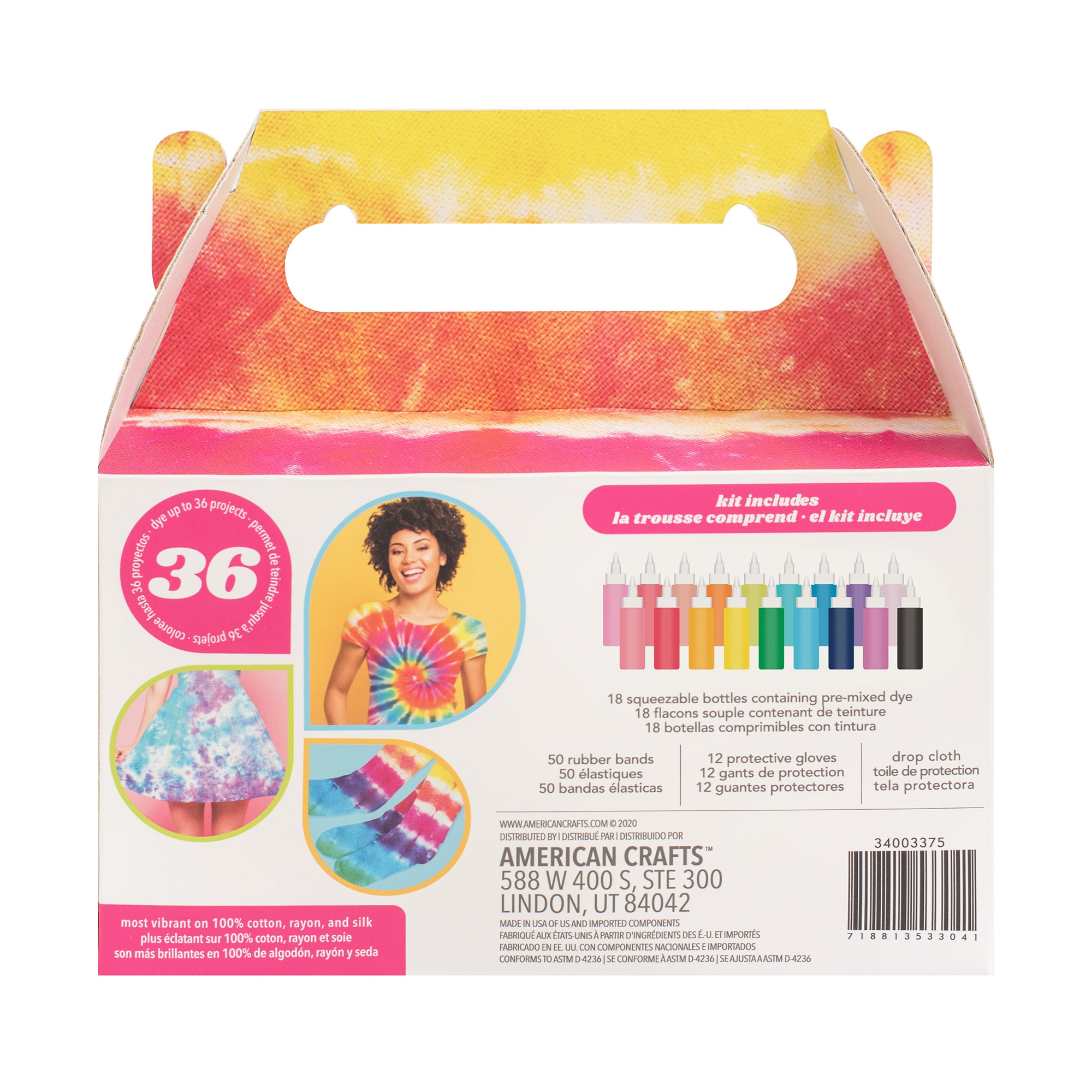 American Crafts Tie DIY Tie Dye Kit