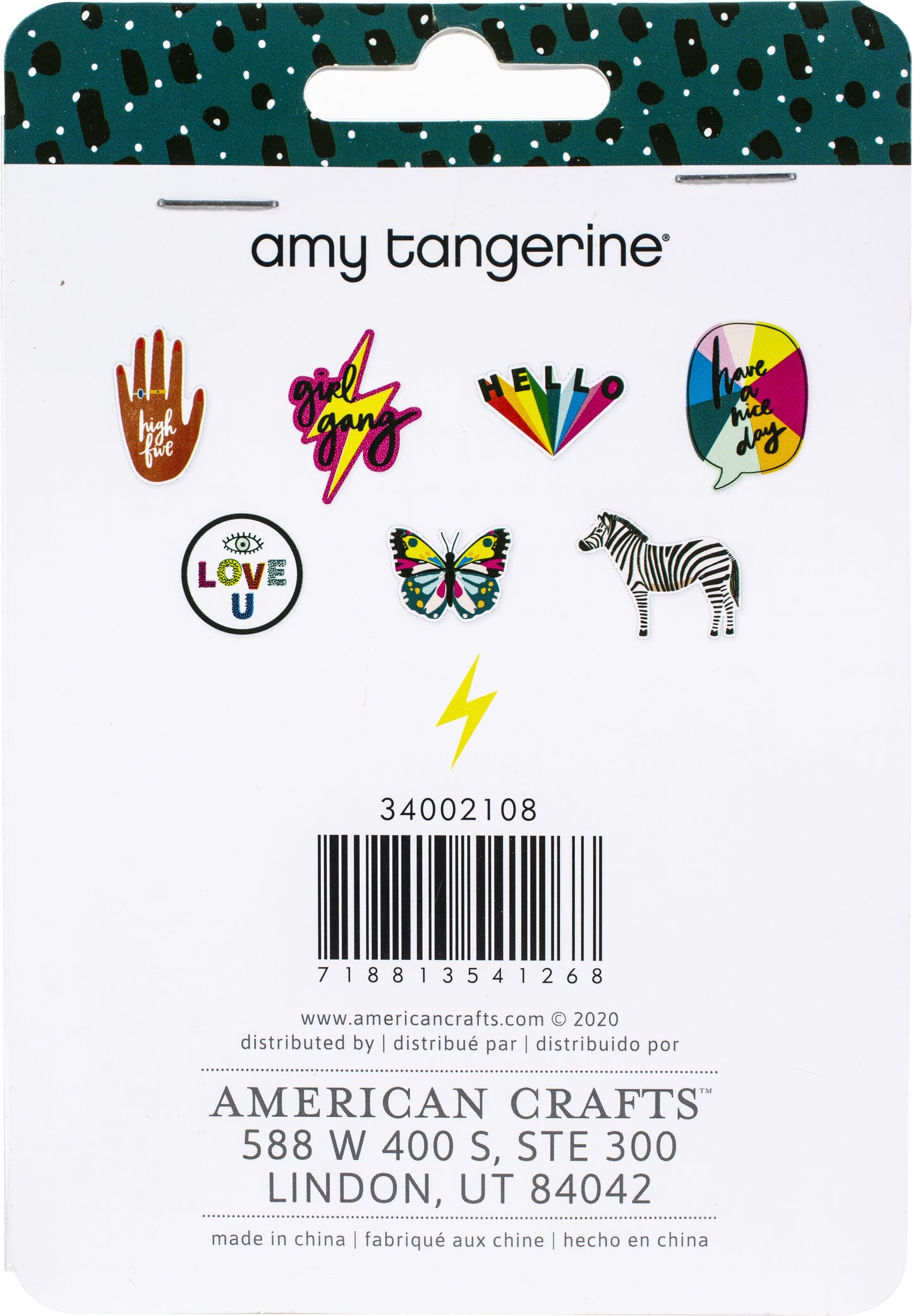 Amy Tan Brave & Bold Vinyl Stickers 7/Pkg