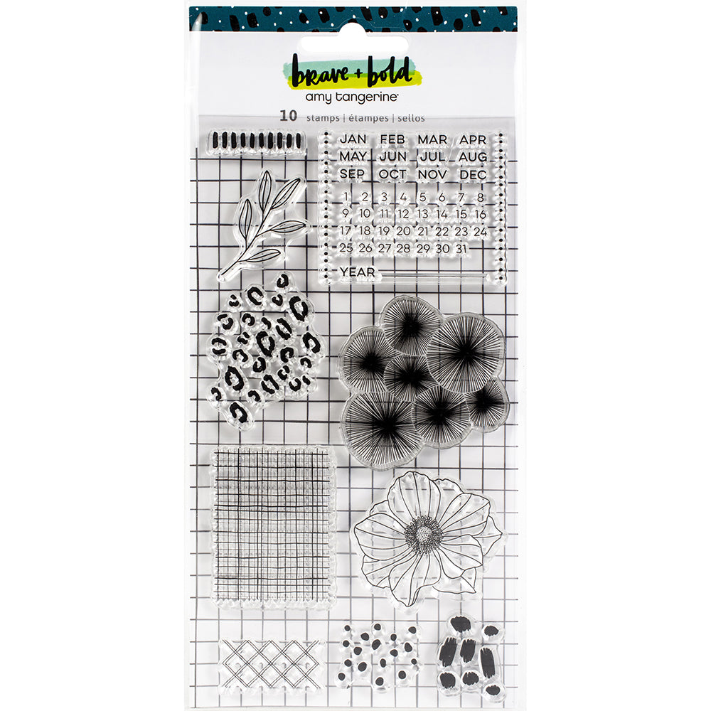 Amy Tan Brave & Bold Acrylic Stamps Set