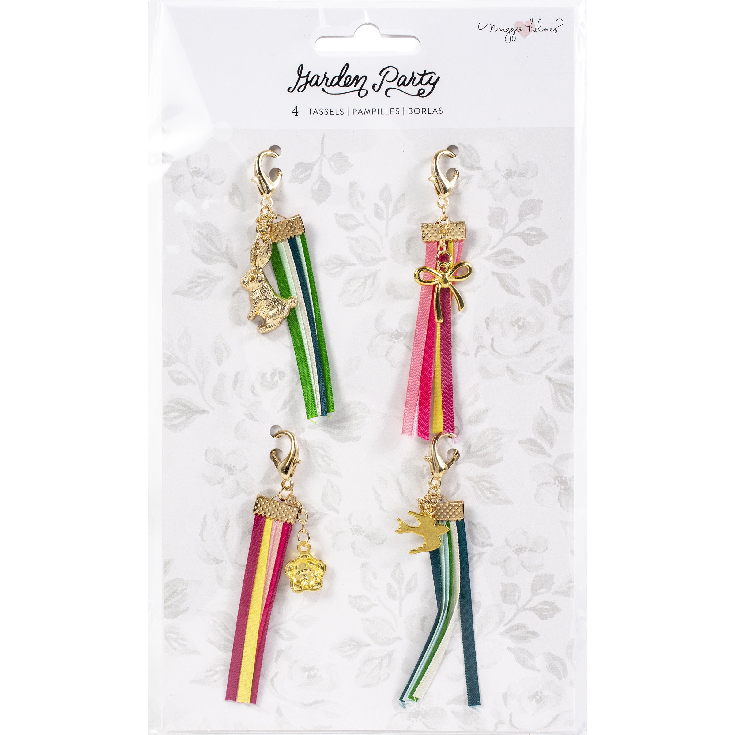Maggie Holmes Garden Party Tassels with Charms - 4 Pack