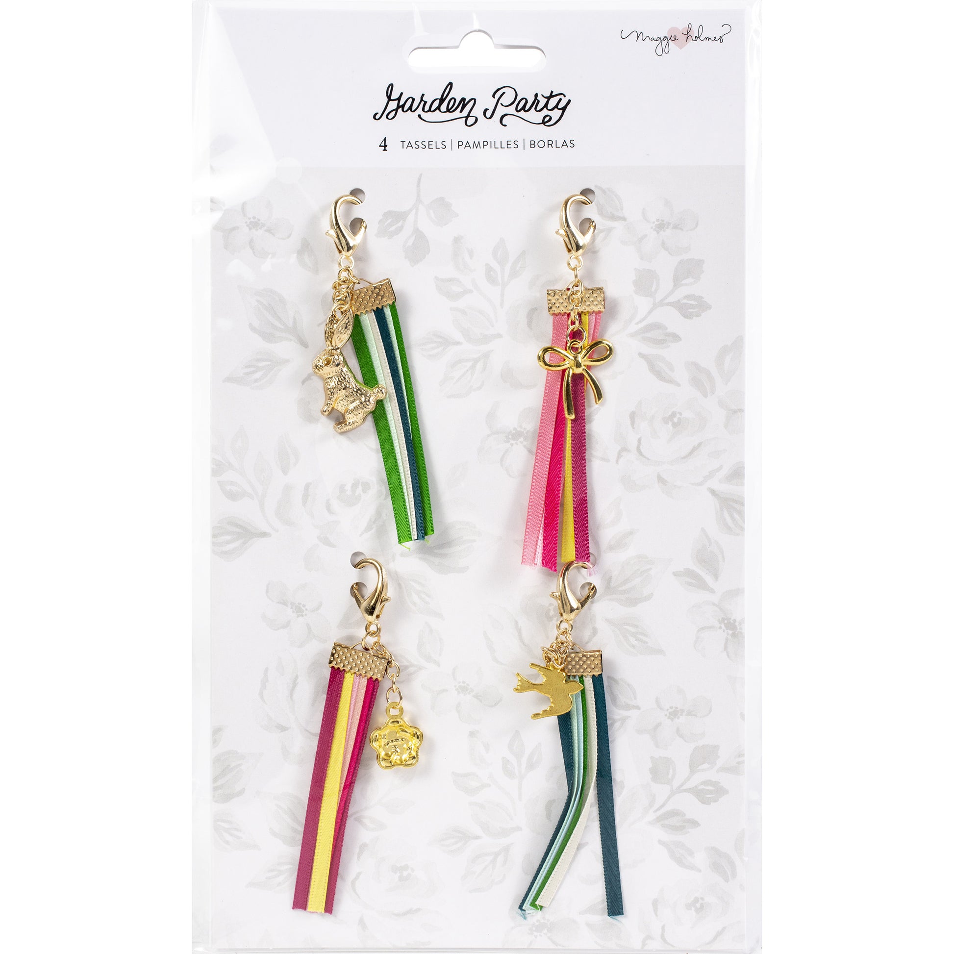 Maggie Holmes Garden Party Tassels with Charms - 4 Pack