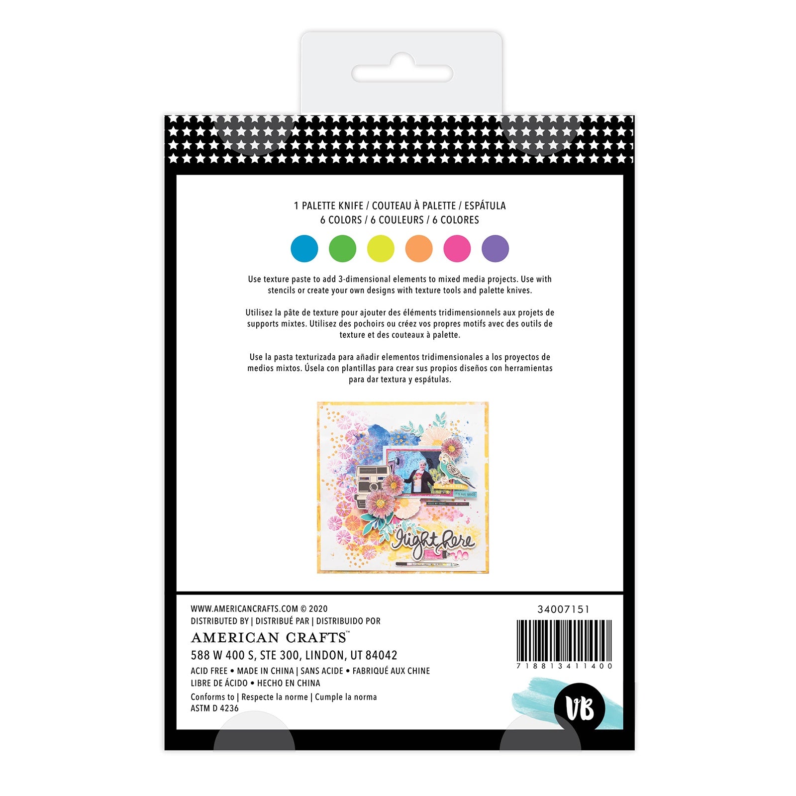 Vicki Boutin Mixed Media Neon Texture Paste Set