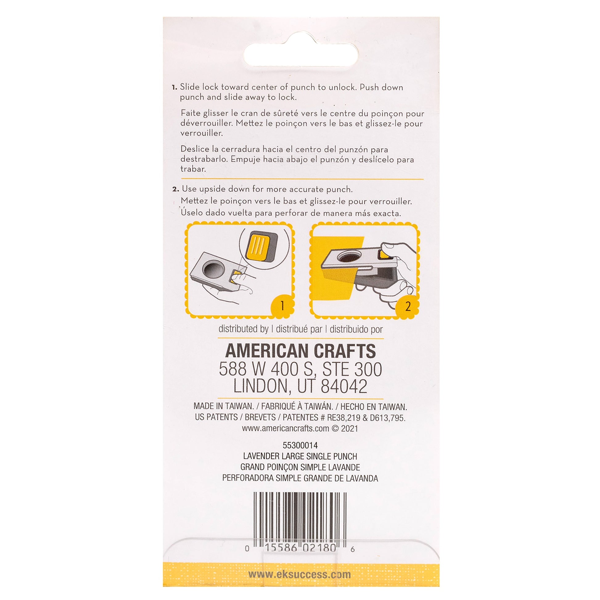 EK Tools Large Punch-Lavender