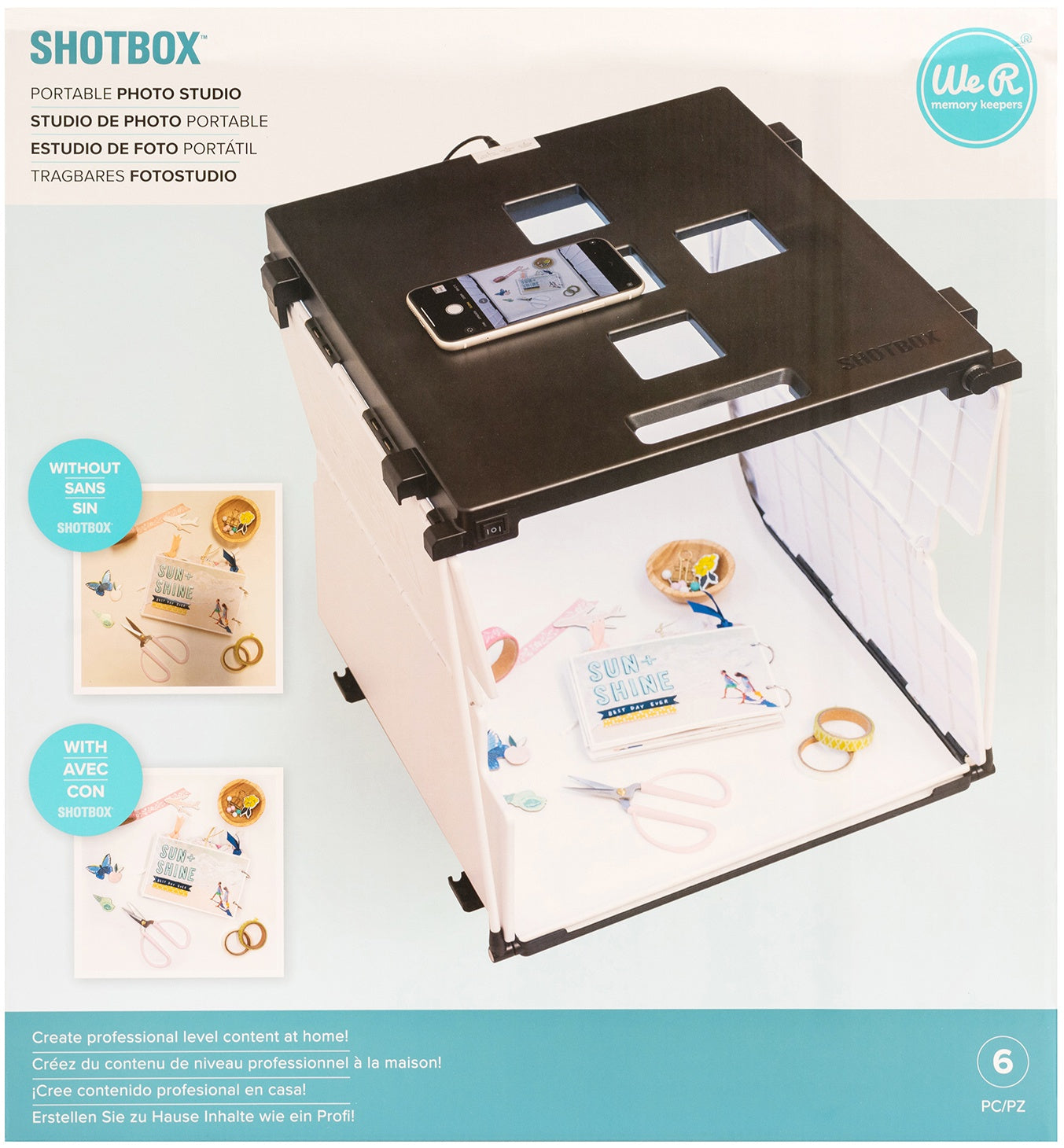 We R Makers Shotbox Portable Photo Studio Kit