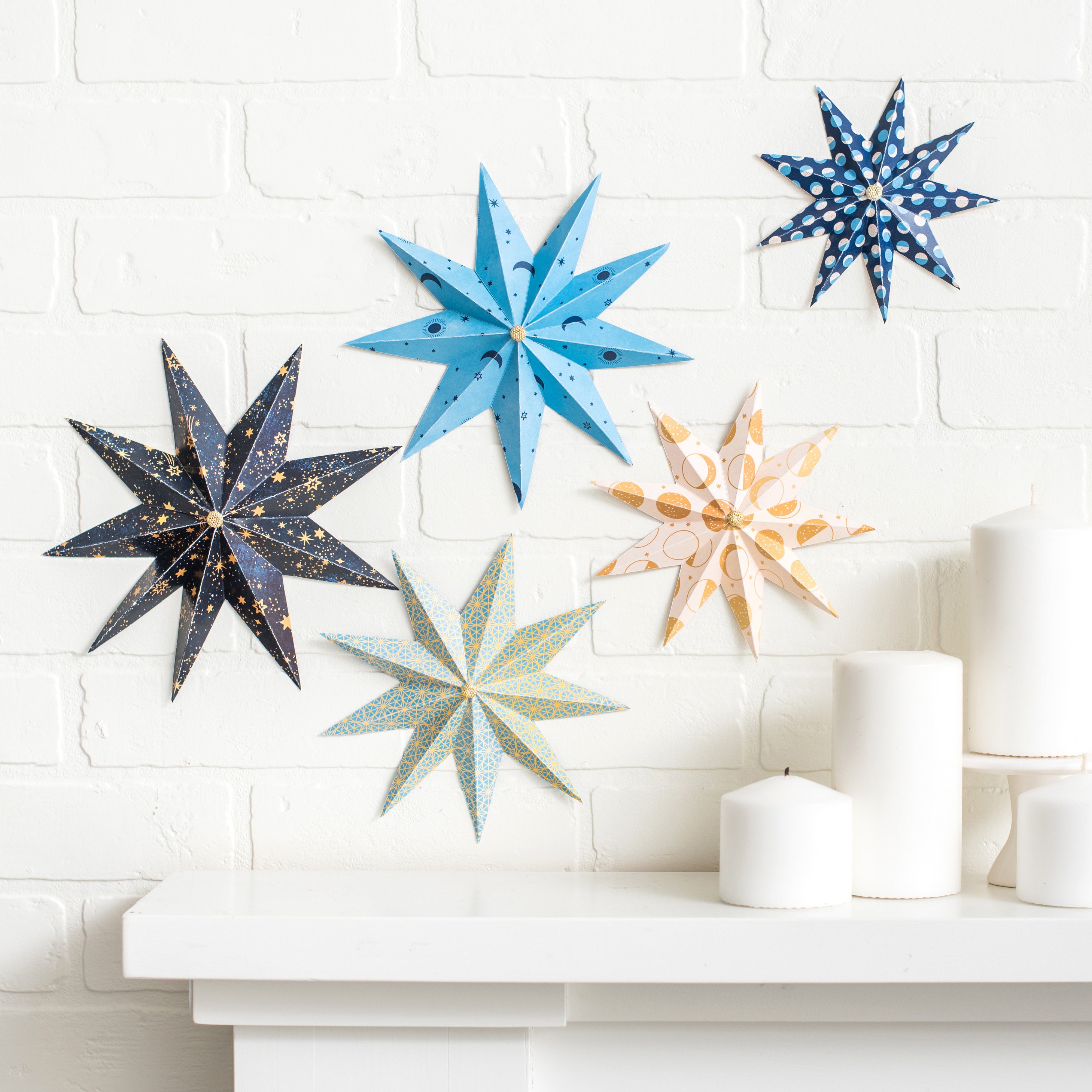 DCWV Double-Sided 12x12" Cardstock Stack - Luna, with Gold Foil