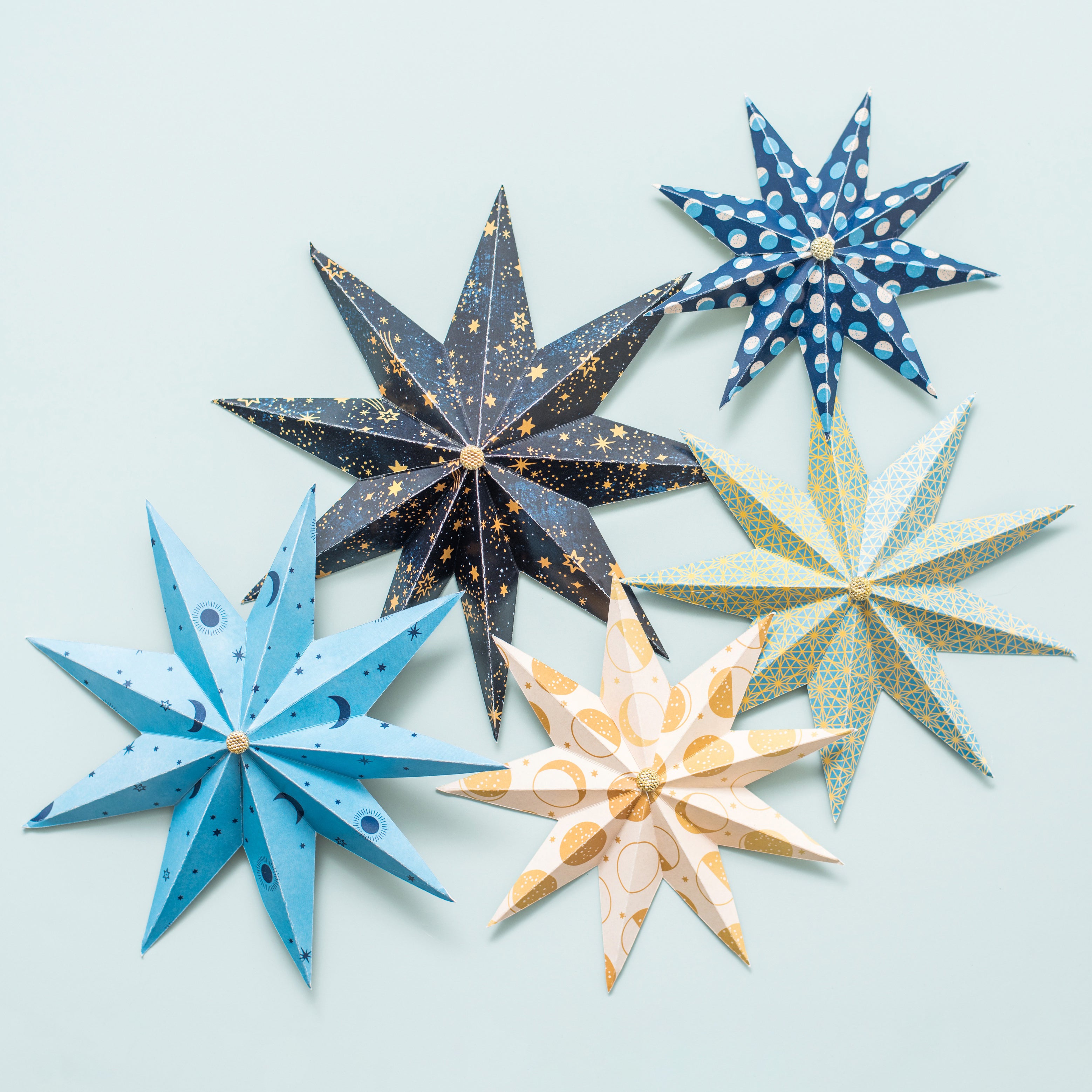 DCWV Double-Sided 12x12" Cardstock Stack - Luna, with Gold Foil