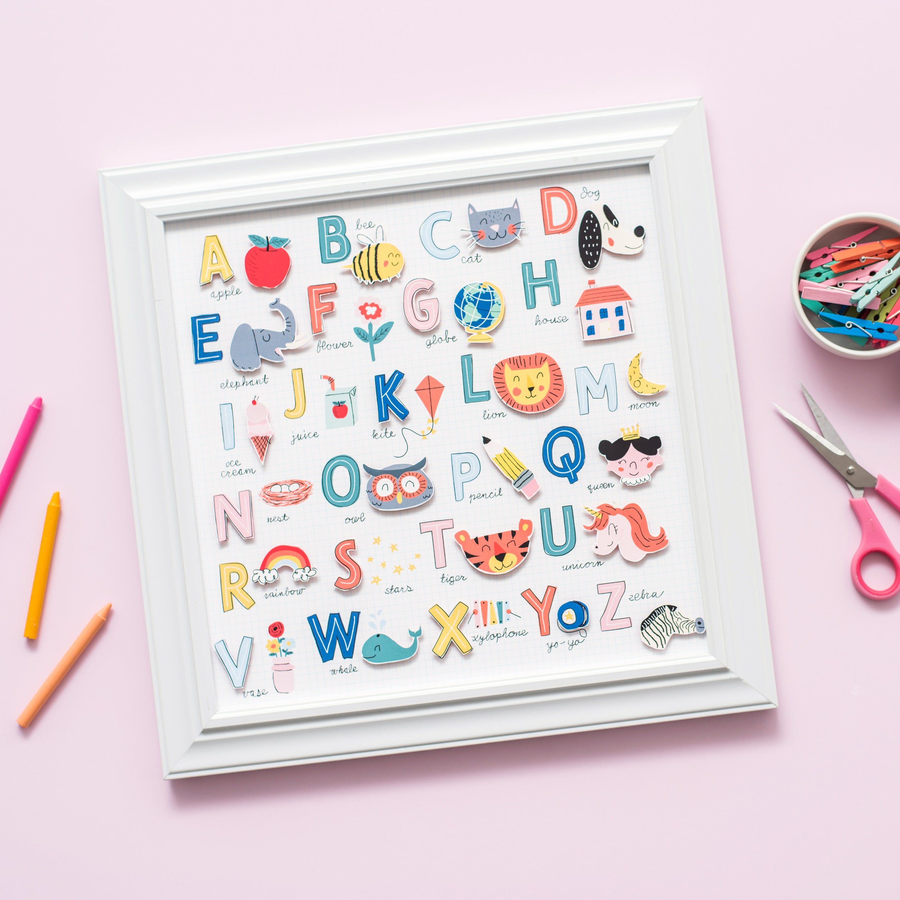 DCWV Double-Sided 12x12" Cardstock Stack - School Time, with Gold Foil