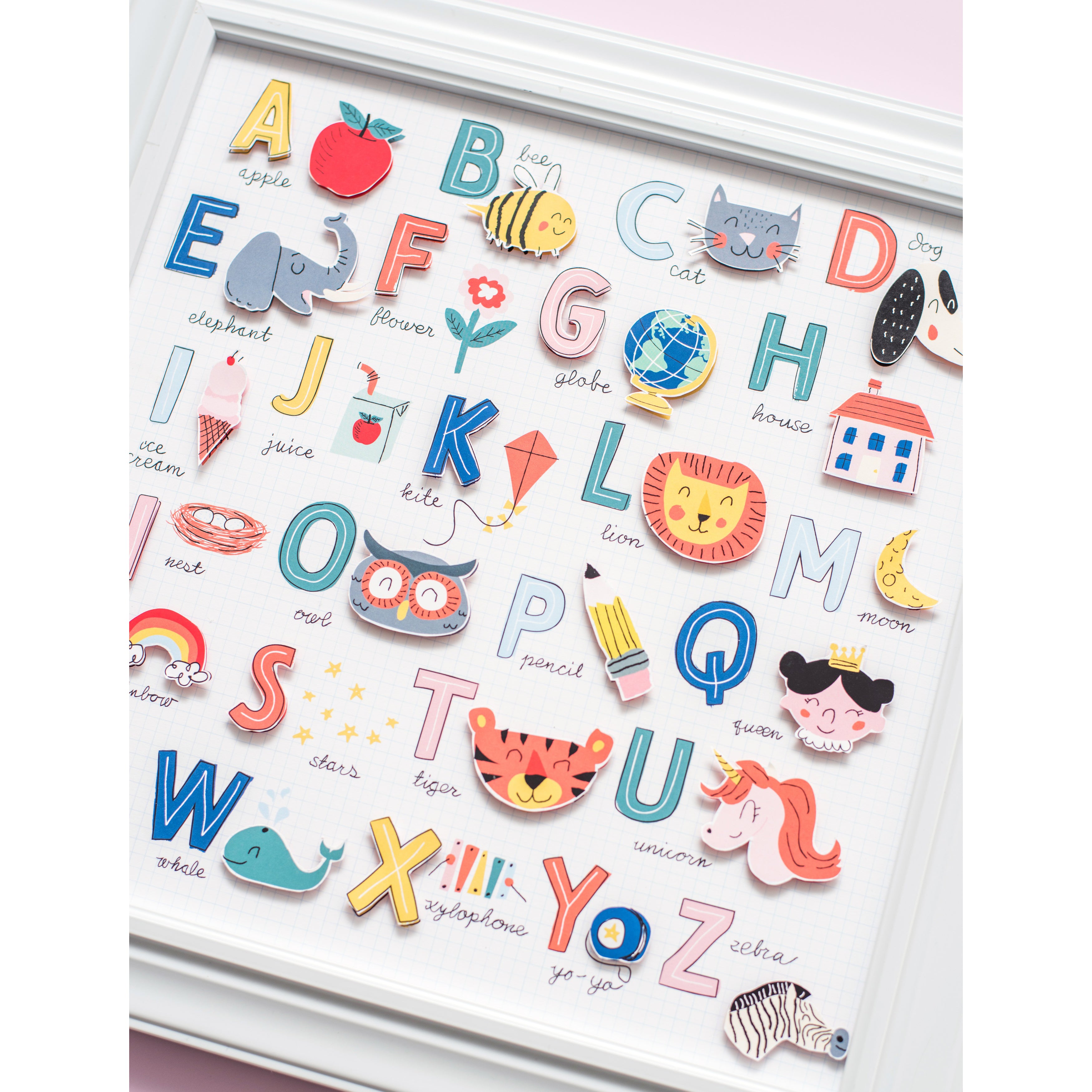 DCWV Double-Sided 12x12" Cardstock Stack - School Time, with Gold Foil