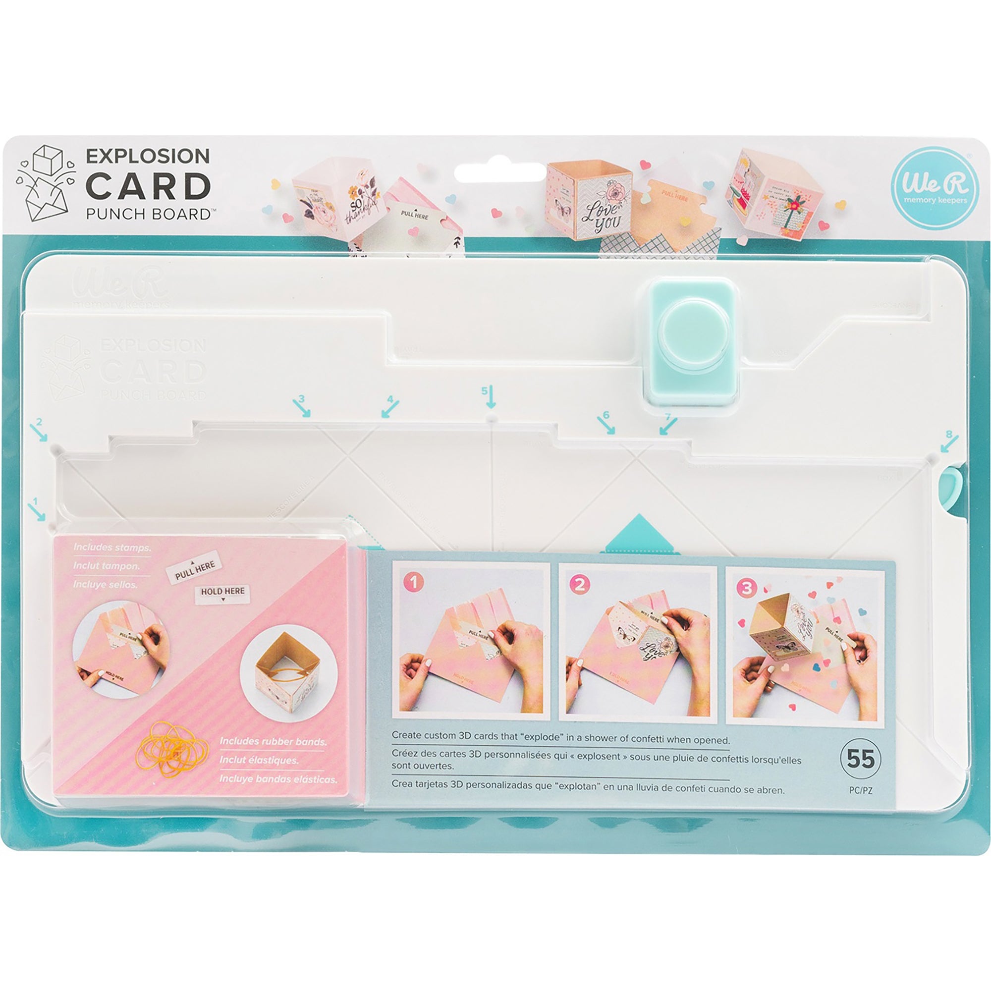 We R Makers Explosion Card Punch Board