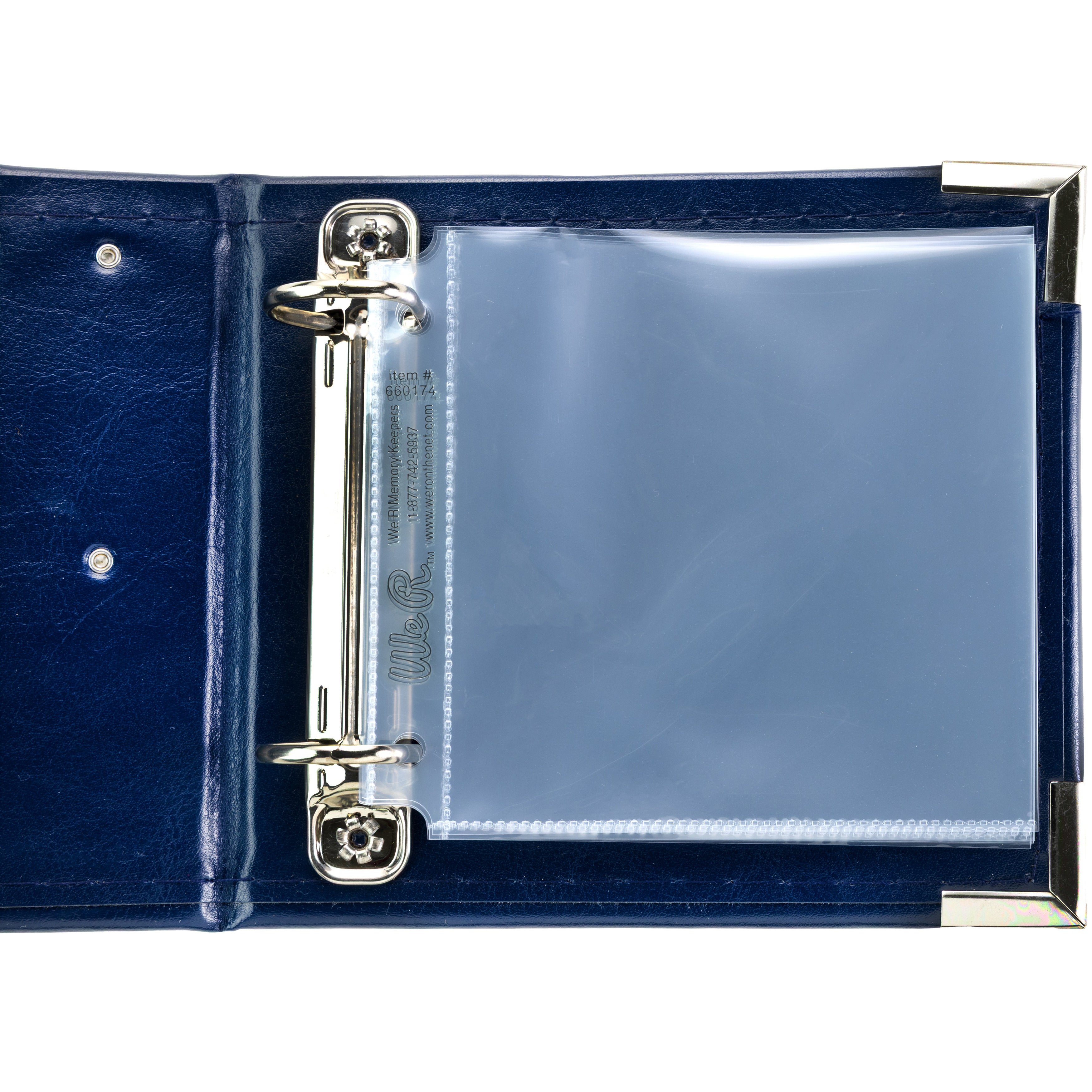 We R Classic Leather D-Ring Album 4"X4"
