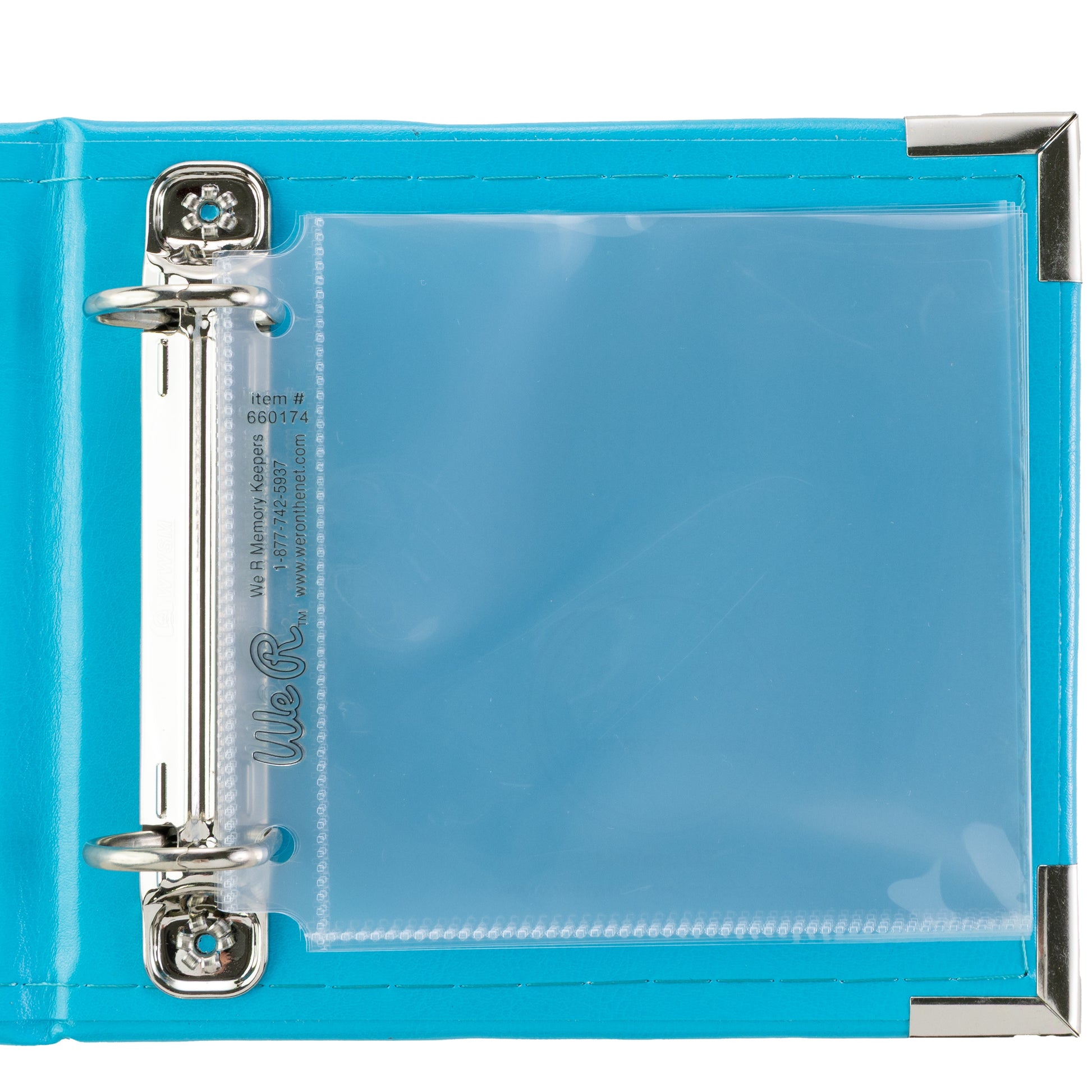 We R Classic Leather D-Ring Album 4"X4"