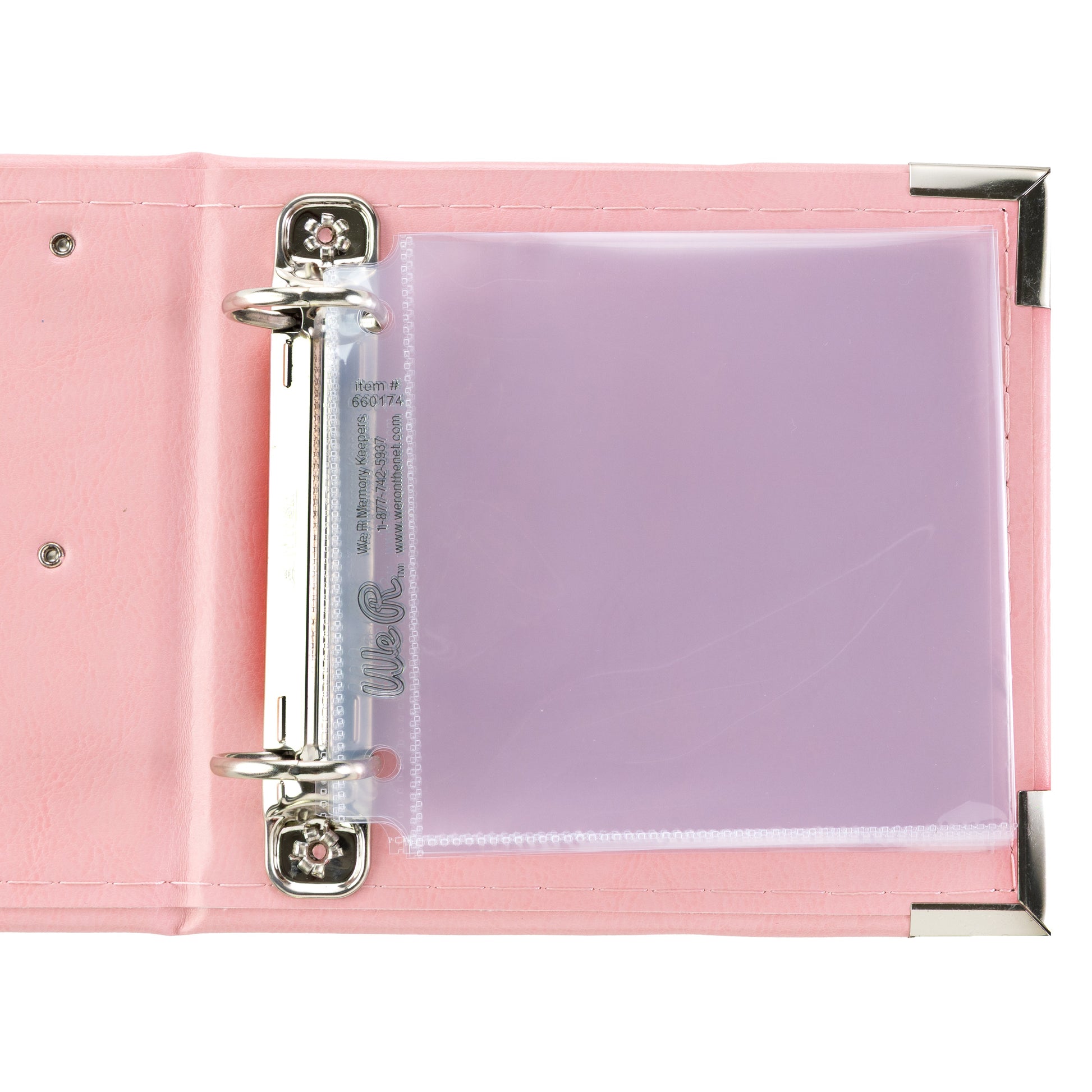 We R Classic Leather D-Ring Album 4"X4"