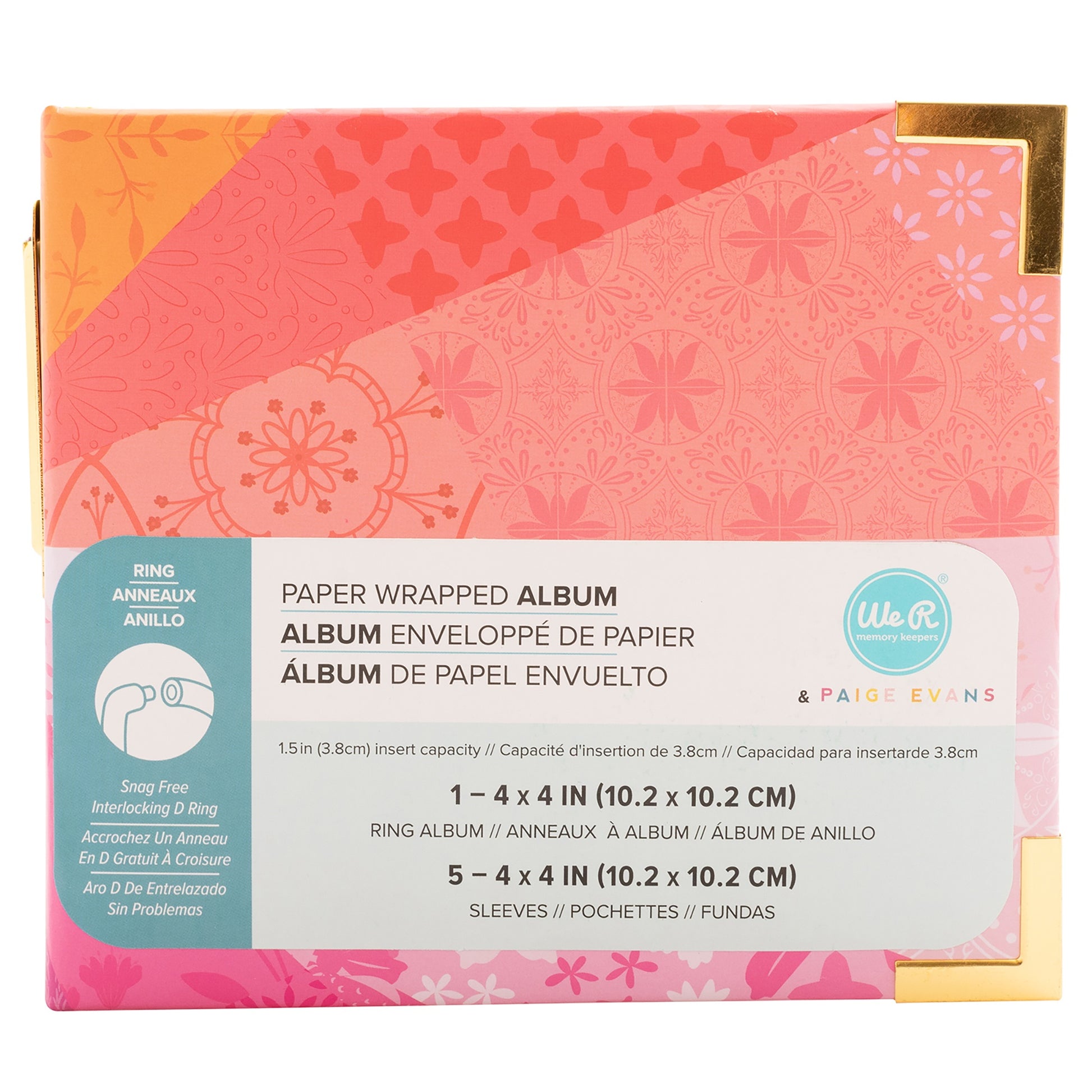 Paige Evans 4x4" Wrapped D-Ring Album