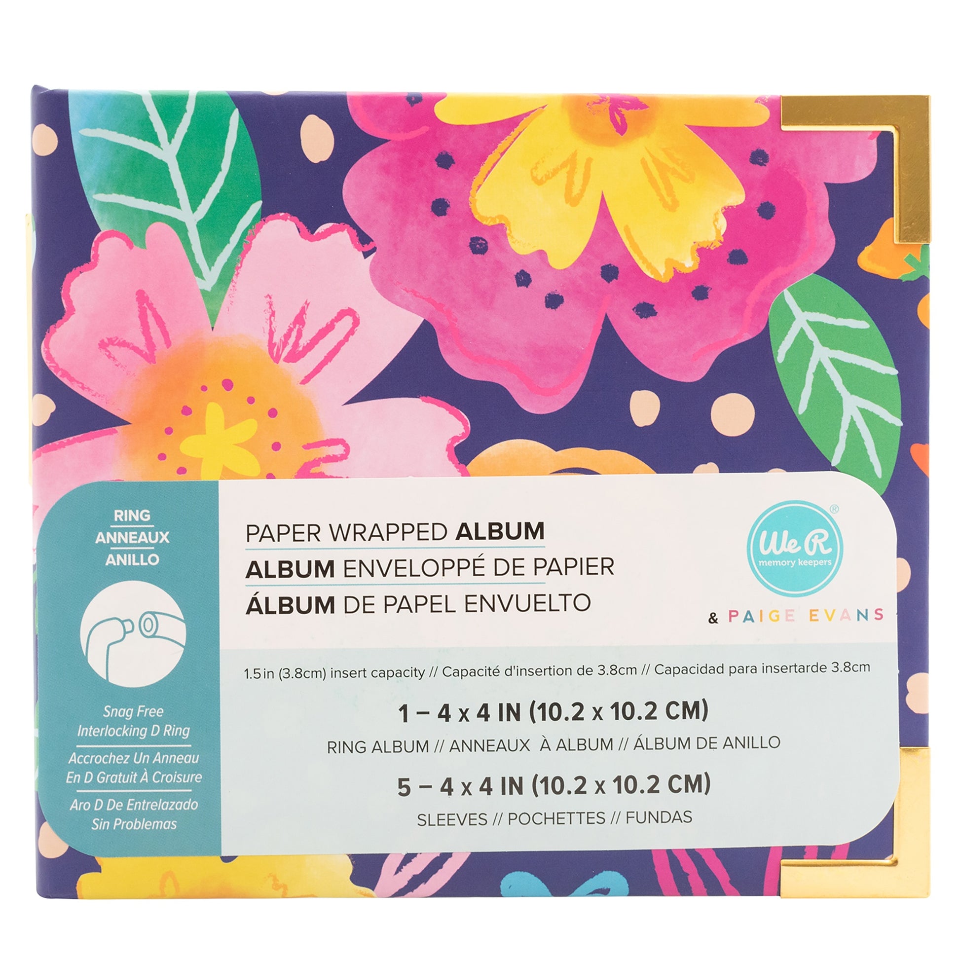 Paige Evans 4x4" Wrapped D-Ring Album