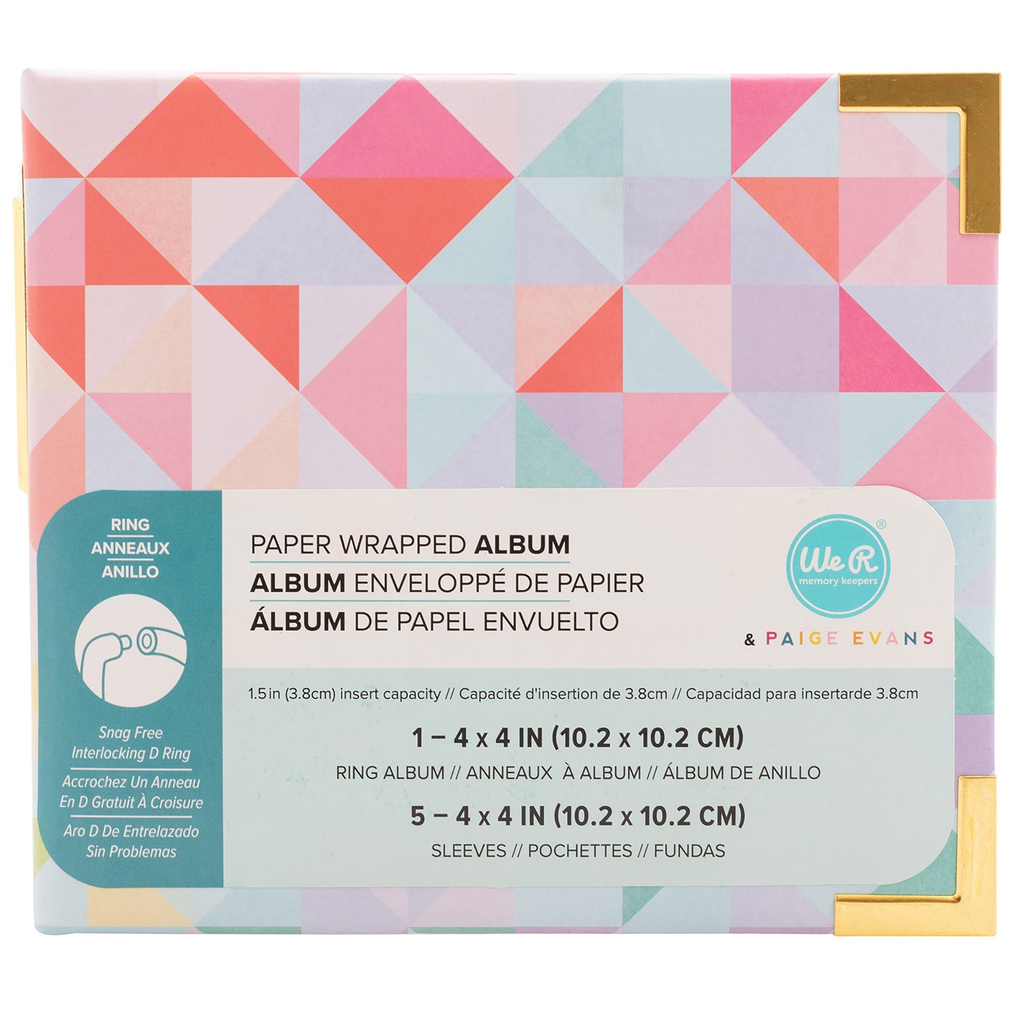 Paige Evans 4x4" Wrapped D-Ring Album - Available in Multiple Styles