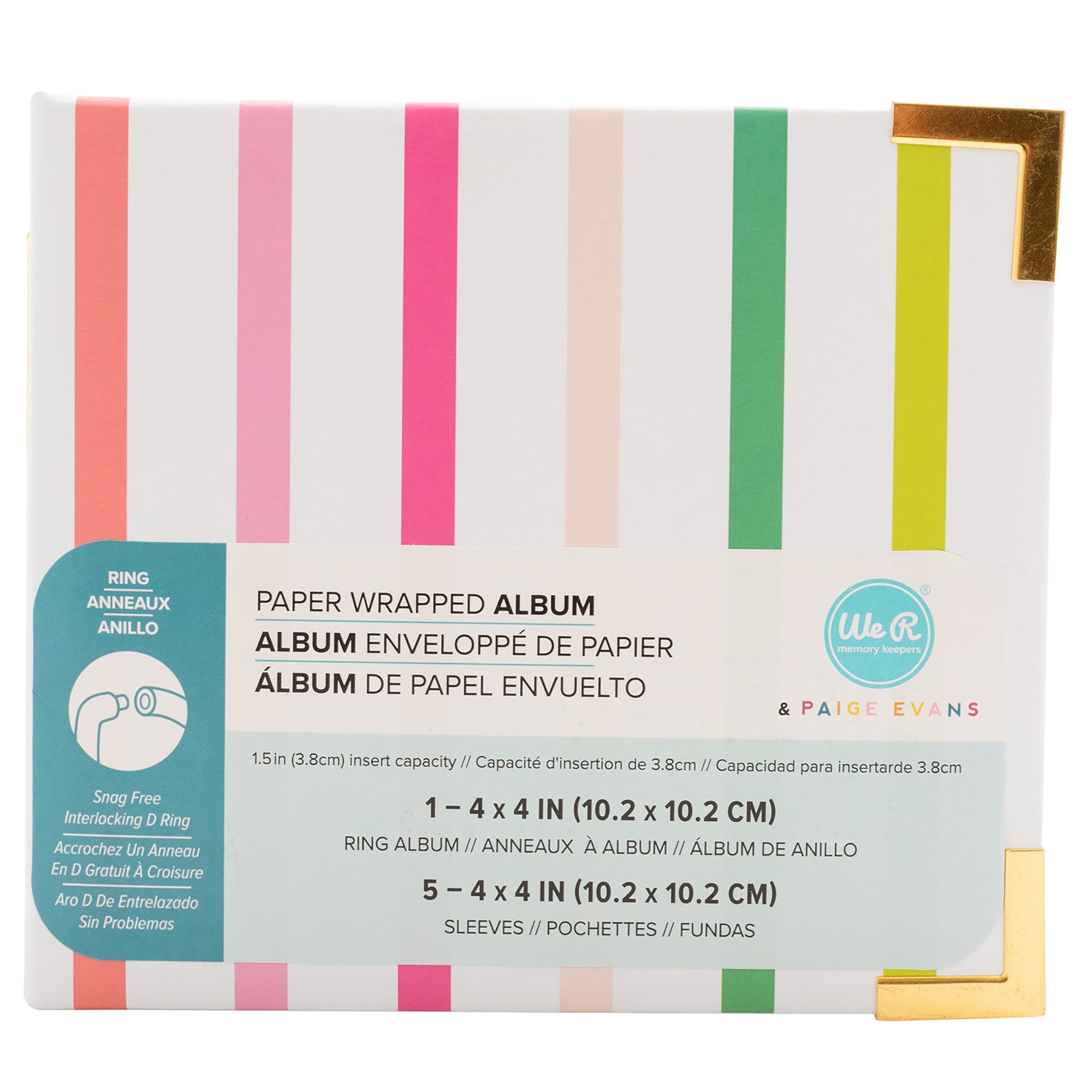 Paige Evans 4x4" Wrapped D-Ring Album