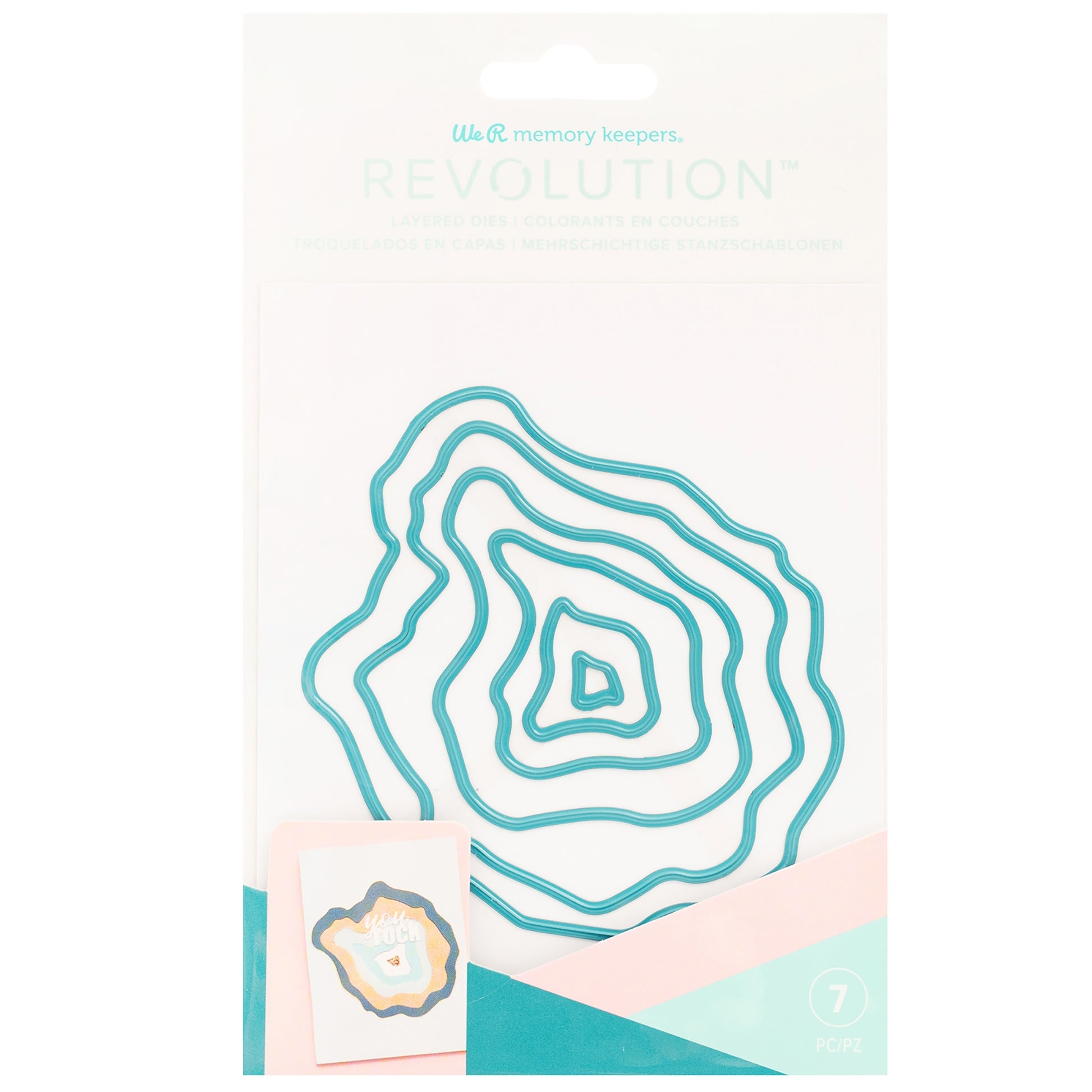 We R Makers Layered Geode Revolution Dies Set