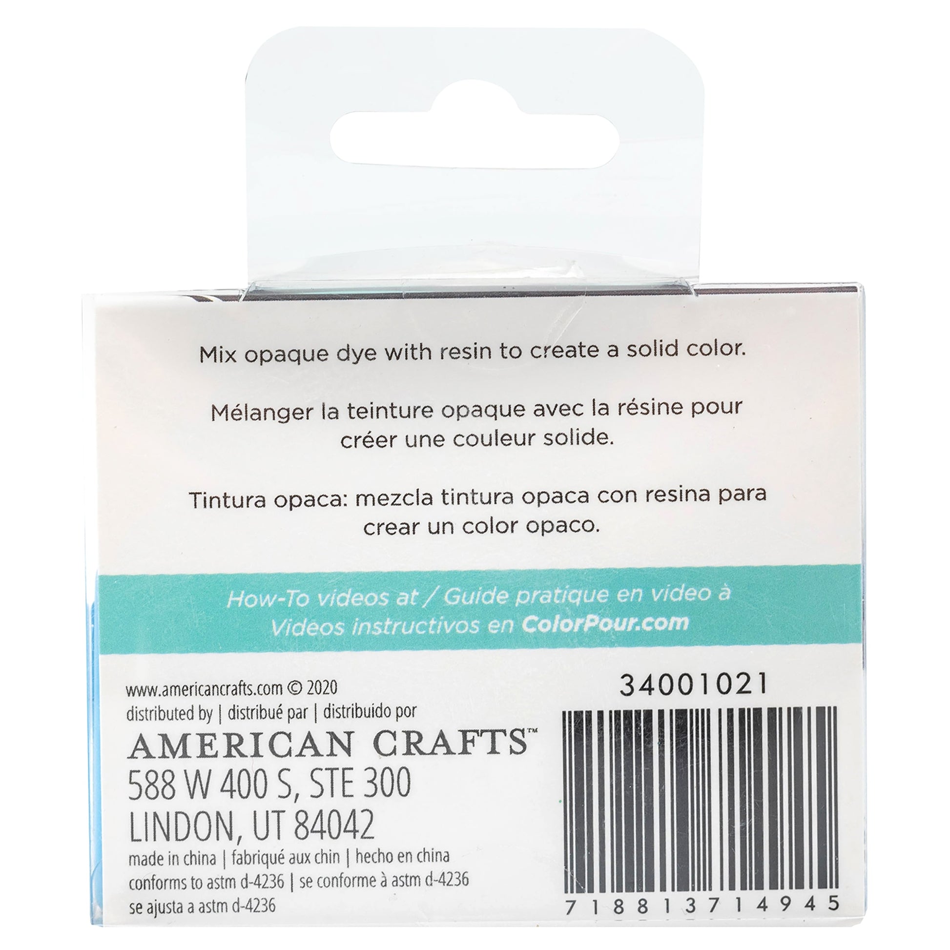 American Crafts Color Pour Resin Opaque Dye - Galaxy