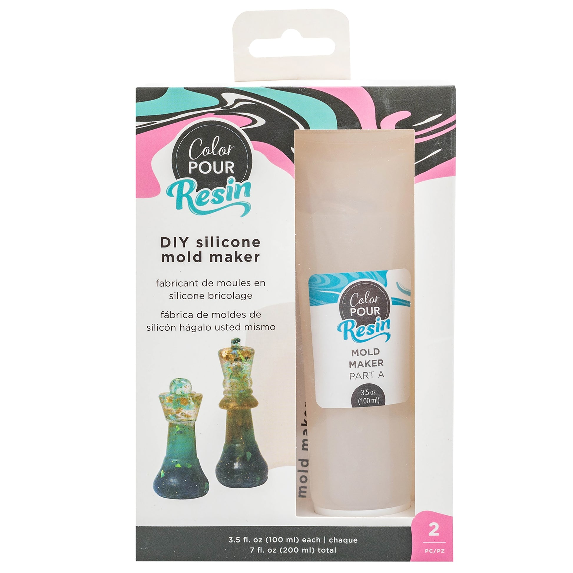 AC Color Pour Resin Silicone Mold Maker