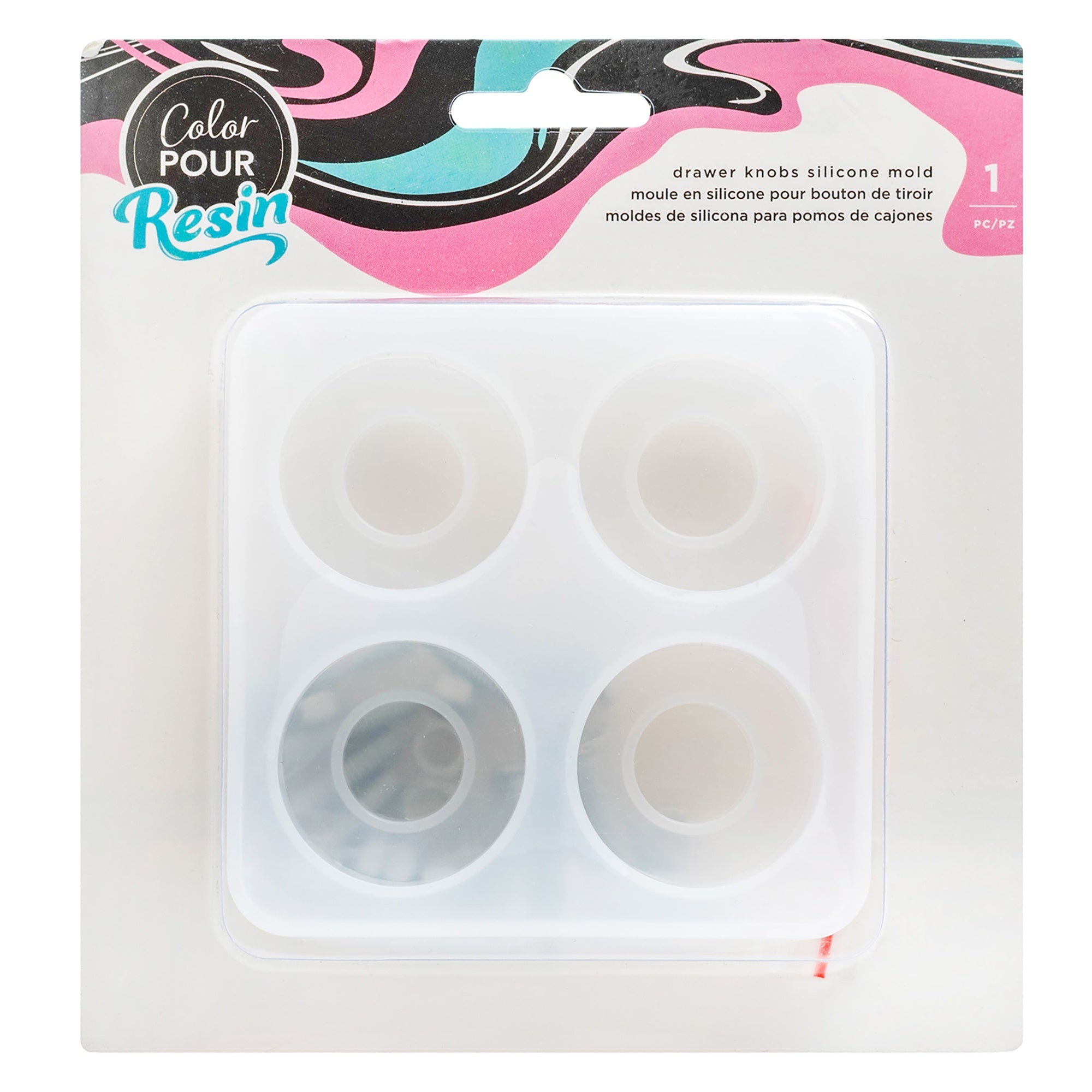 AC Color Pour Drawer Knob Resin Mold