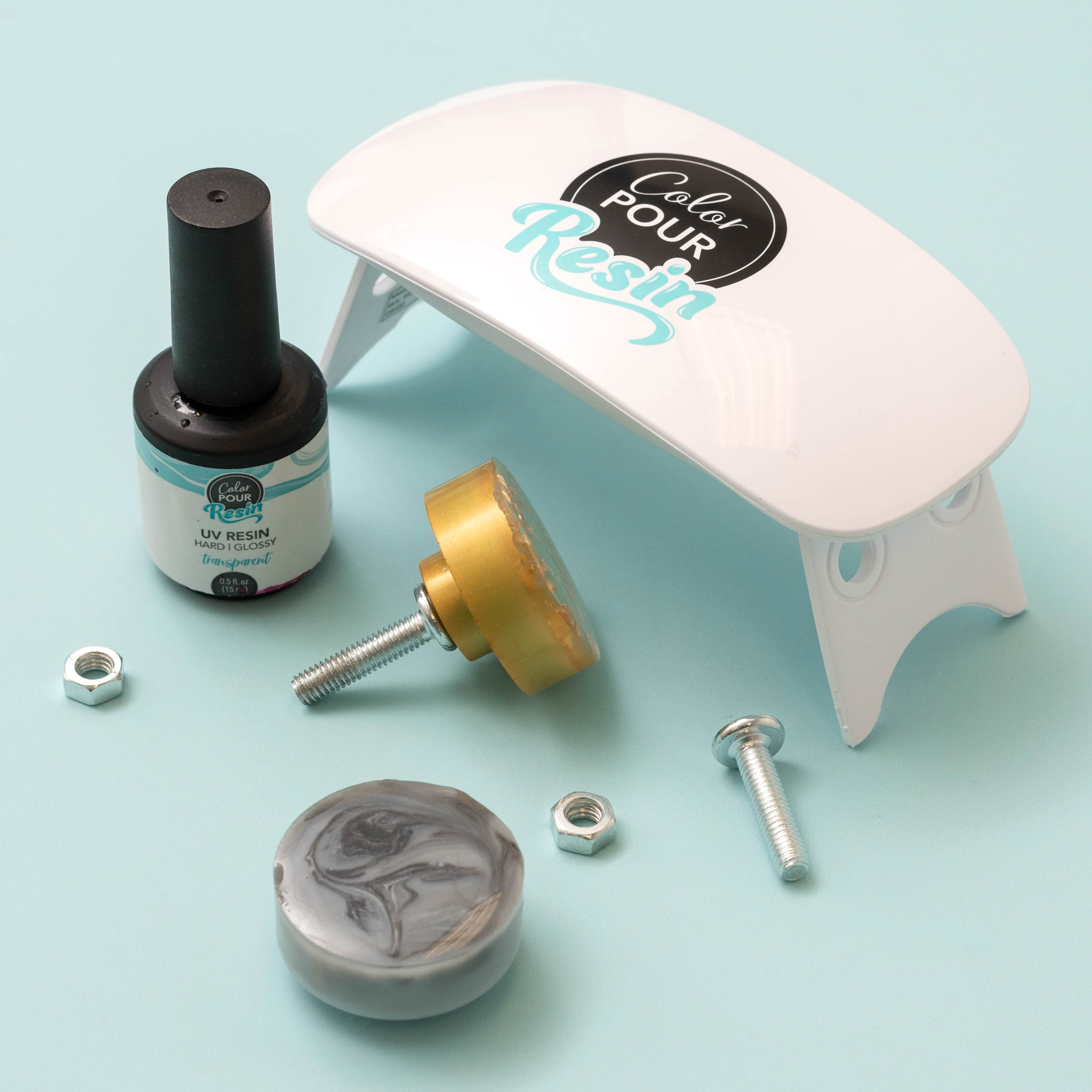 Color Pour Drawer Knob Resin Mold – American Crafts