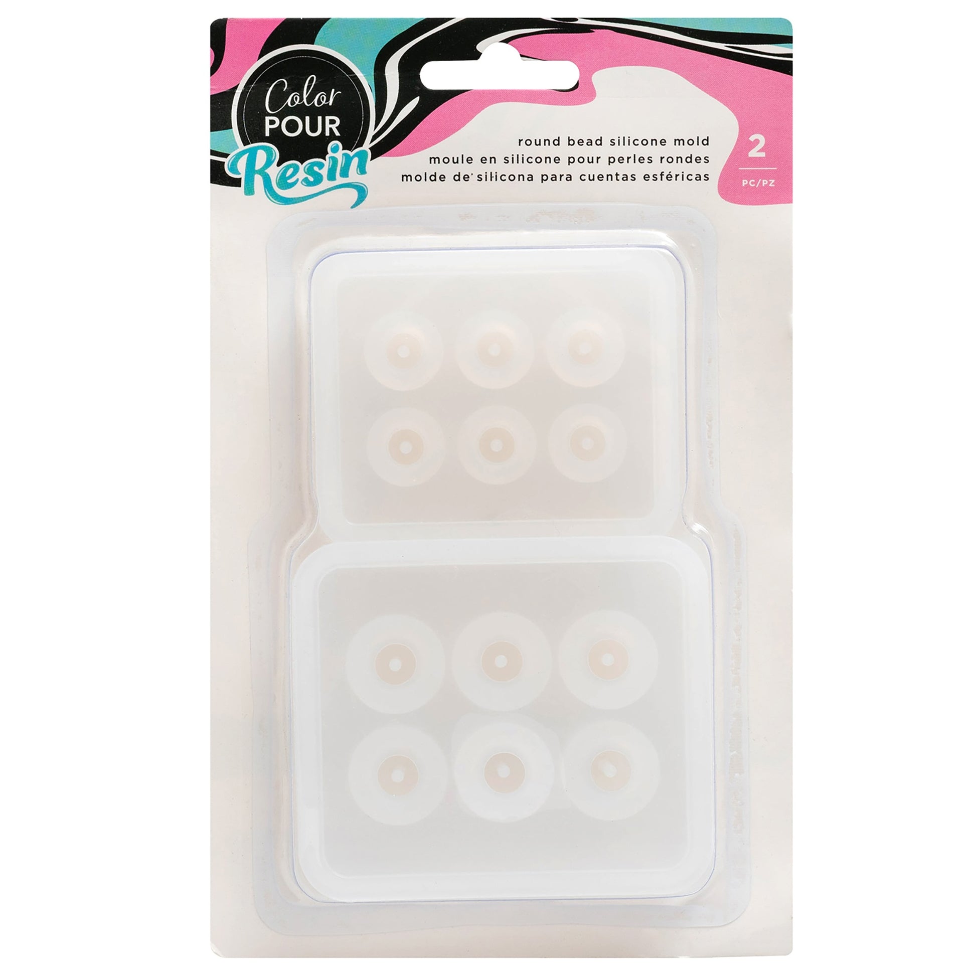 American Crafts Color Pour Resin Mold - Round Bead