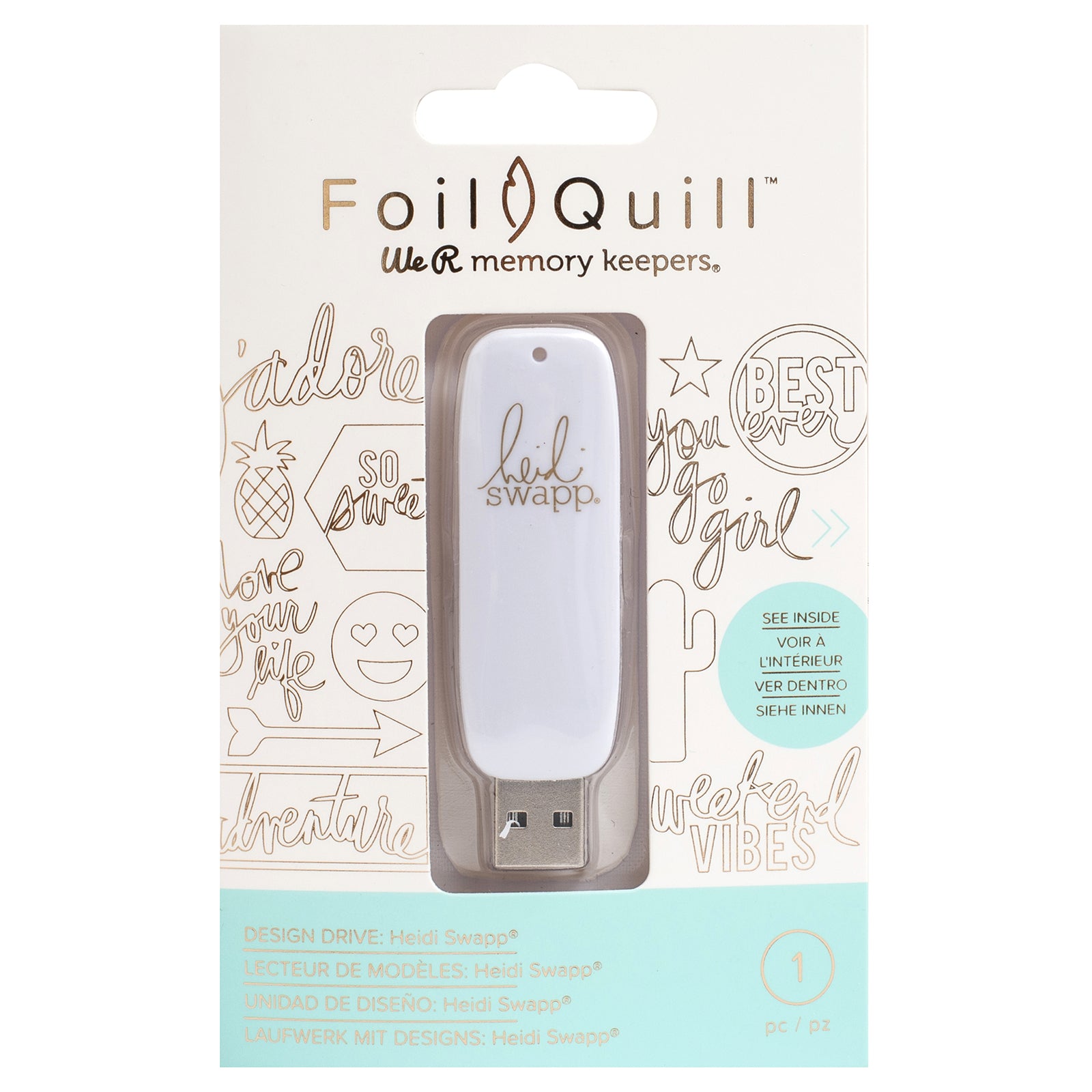 We R Makers Foil Quill USB Artwork Drive - Heidi Swapp