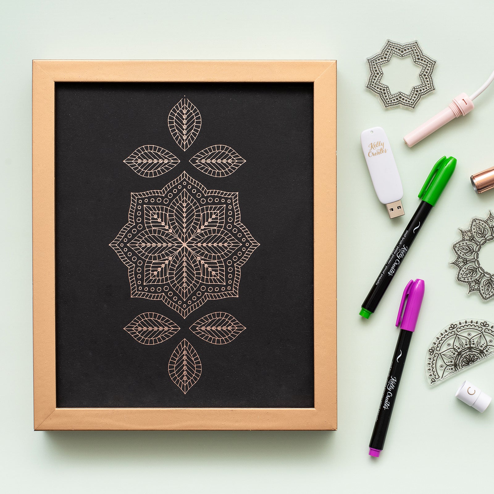 We R Makers Foil Quill USB Artwork Drive - Kelly Creates