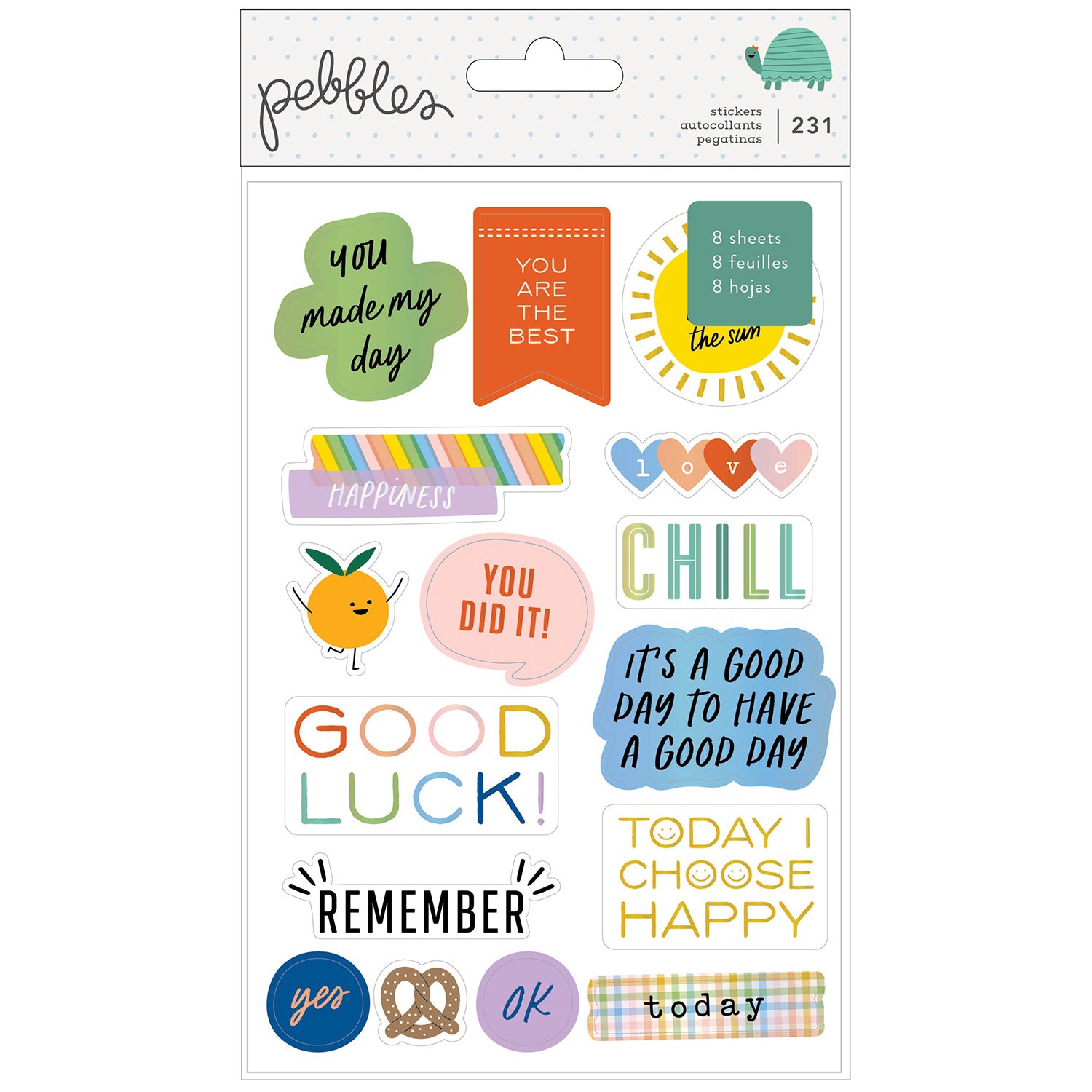Pebbles Kid At Heart Sticker Book with Iridescent Foil Accents