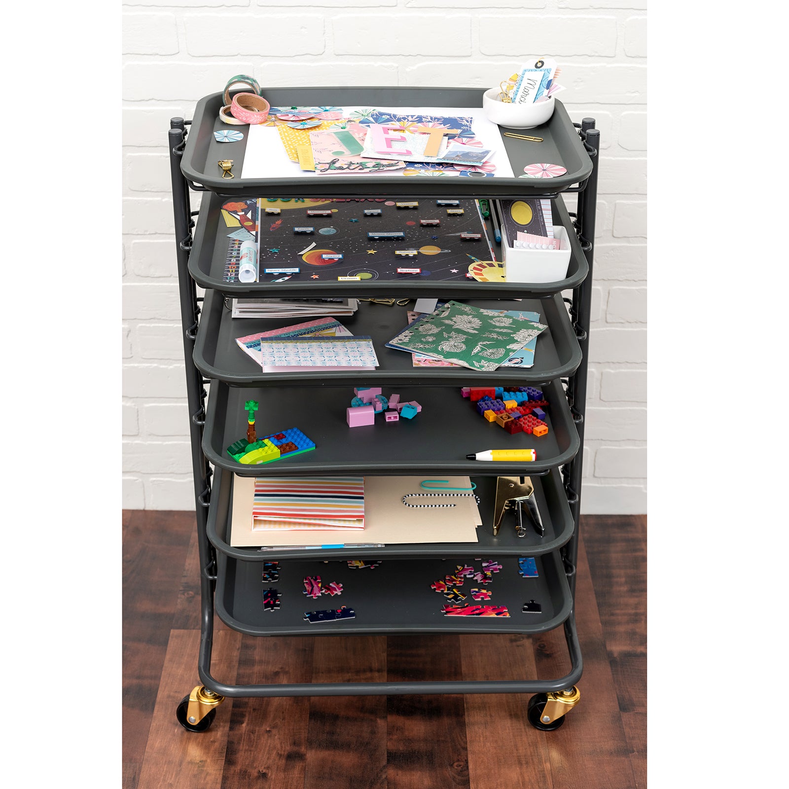 We R Makers Project Cart with 6 Removable Trays