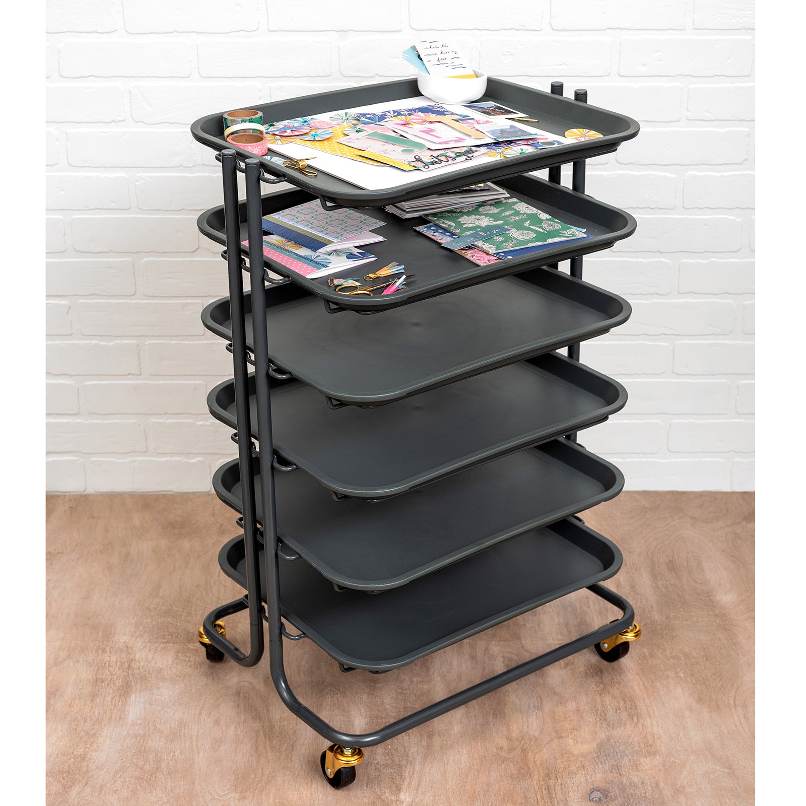 We R Makers Project Cart with 6 Removable Trays