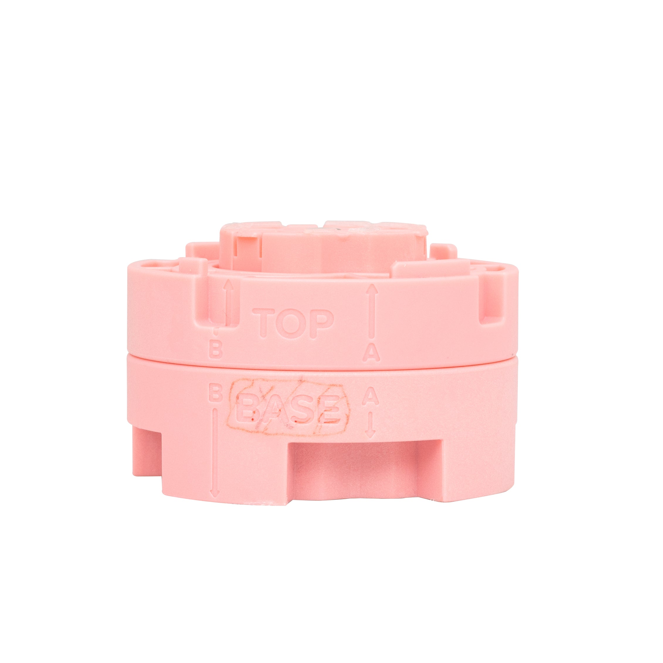 Side view of We R Makers Heart Button Press Insert