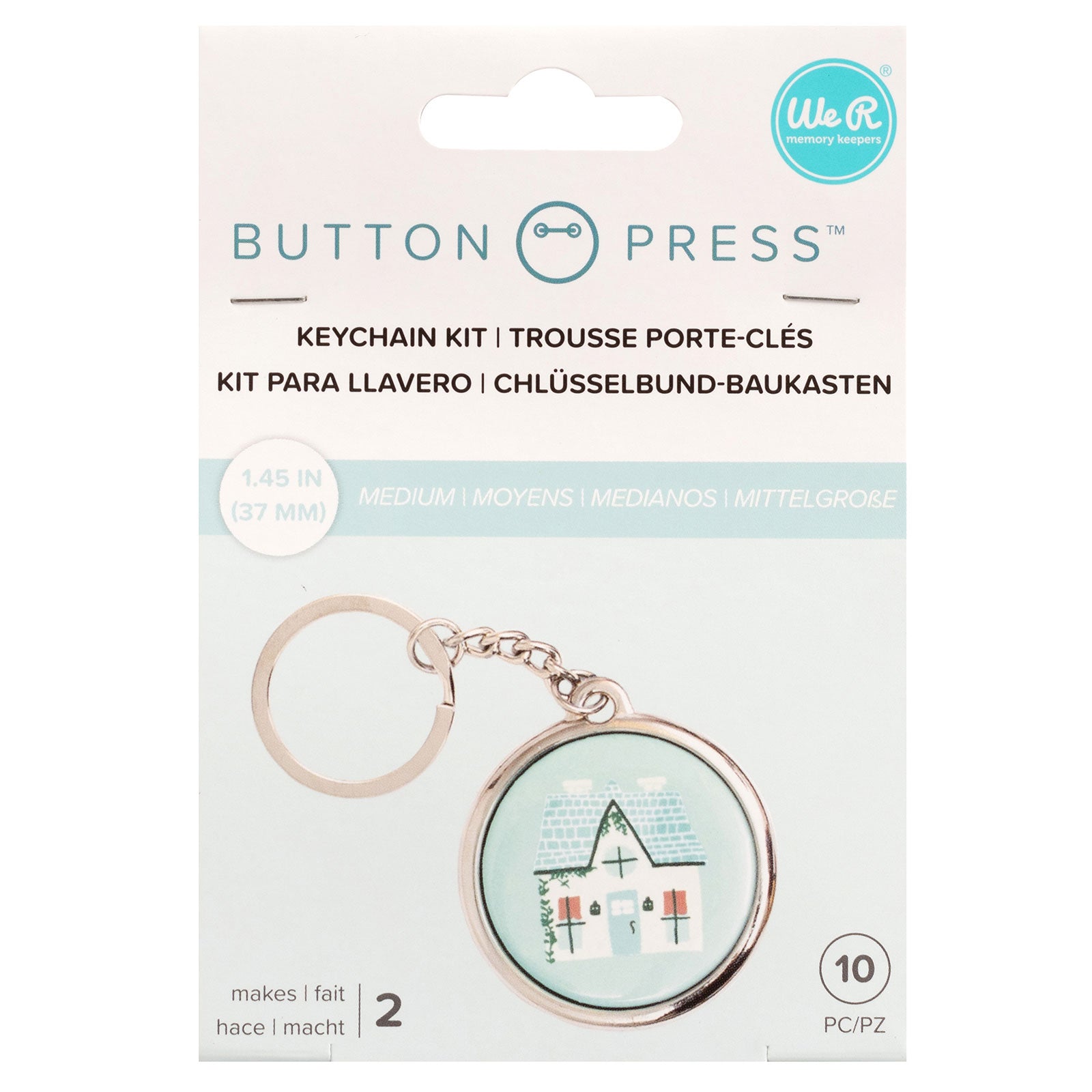 We R Makers Button Press Keychain Kit - 2 Pack