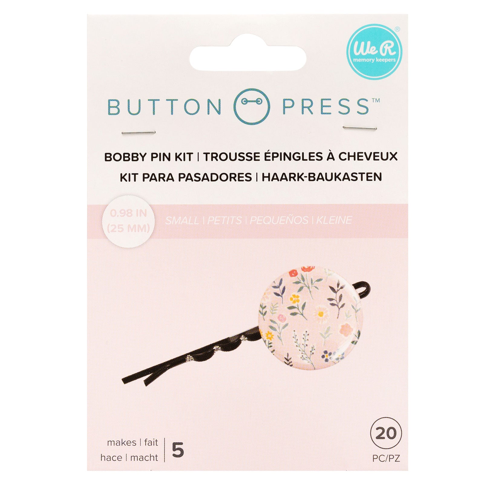 We R Makers Button Press Bobby Pin Kit - 5 Pack