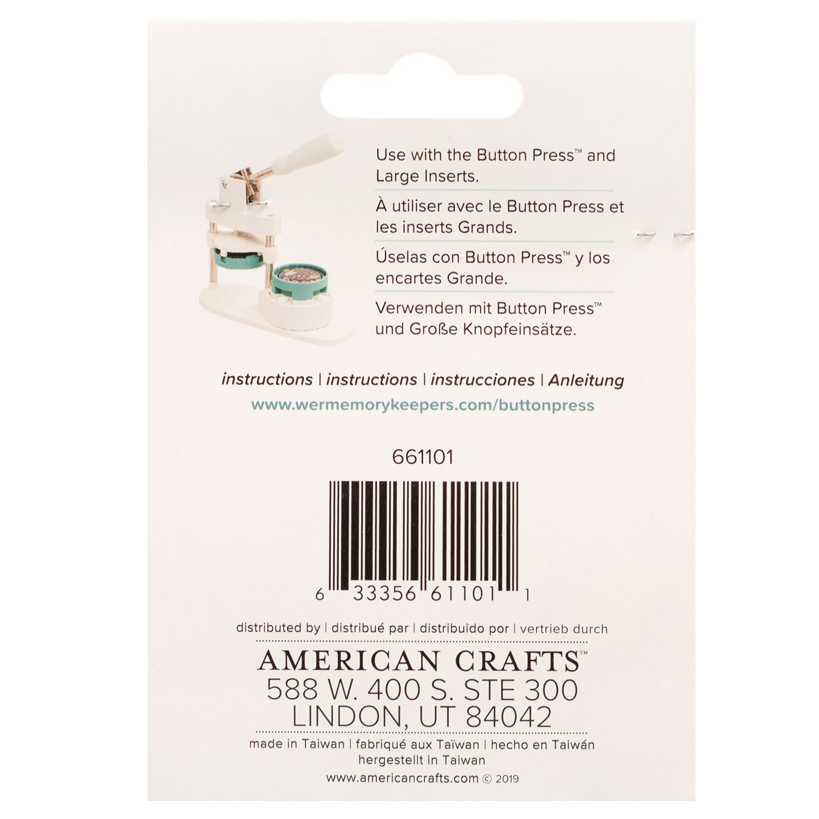 We R Makers Button Press Large Mirror Kit - 3 Pack