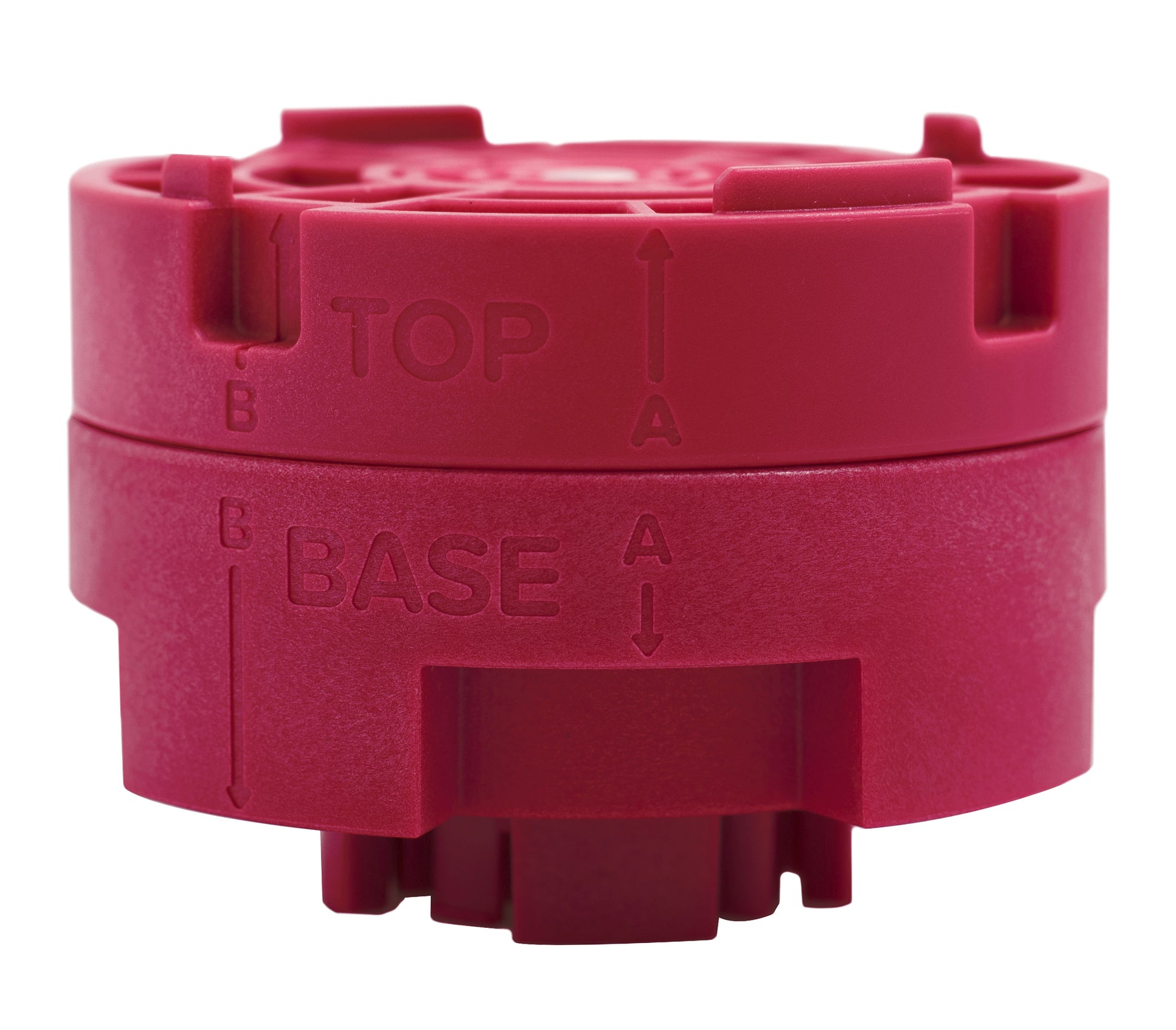 Side view of We R Makers Square Button Press Insert