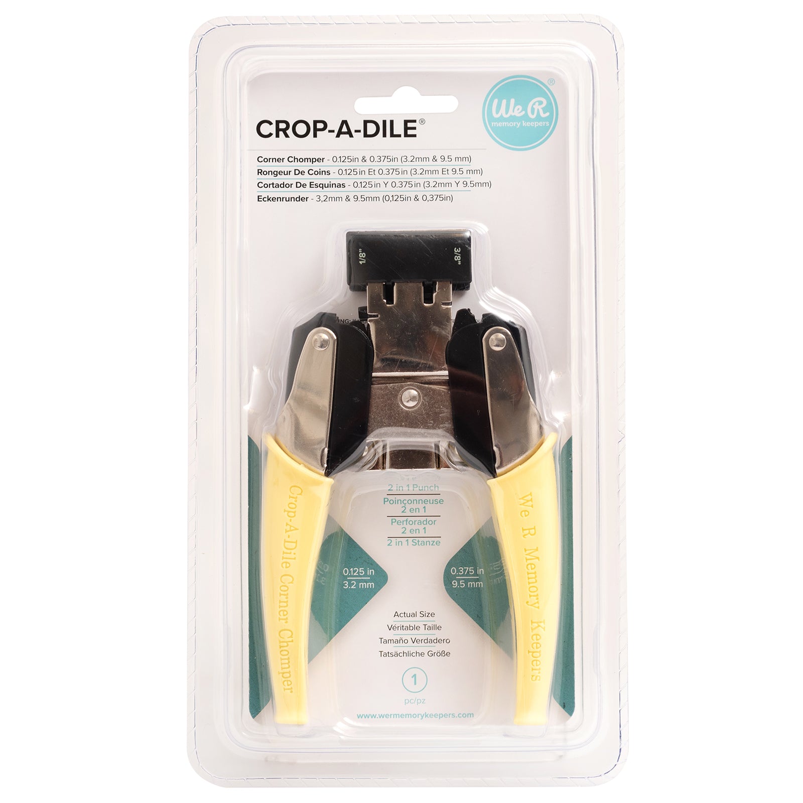 We R Makers Crop-A-Dile 1/8" & 3/8" Corner Chomper Punch