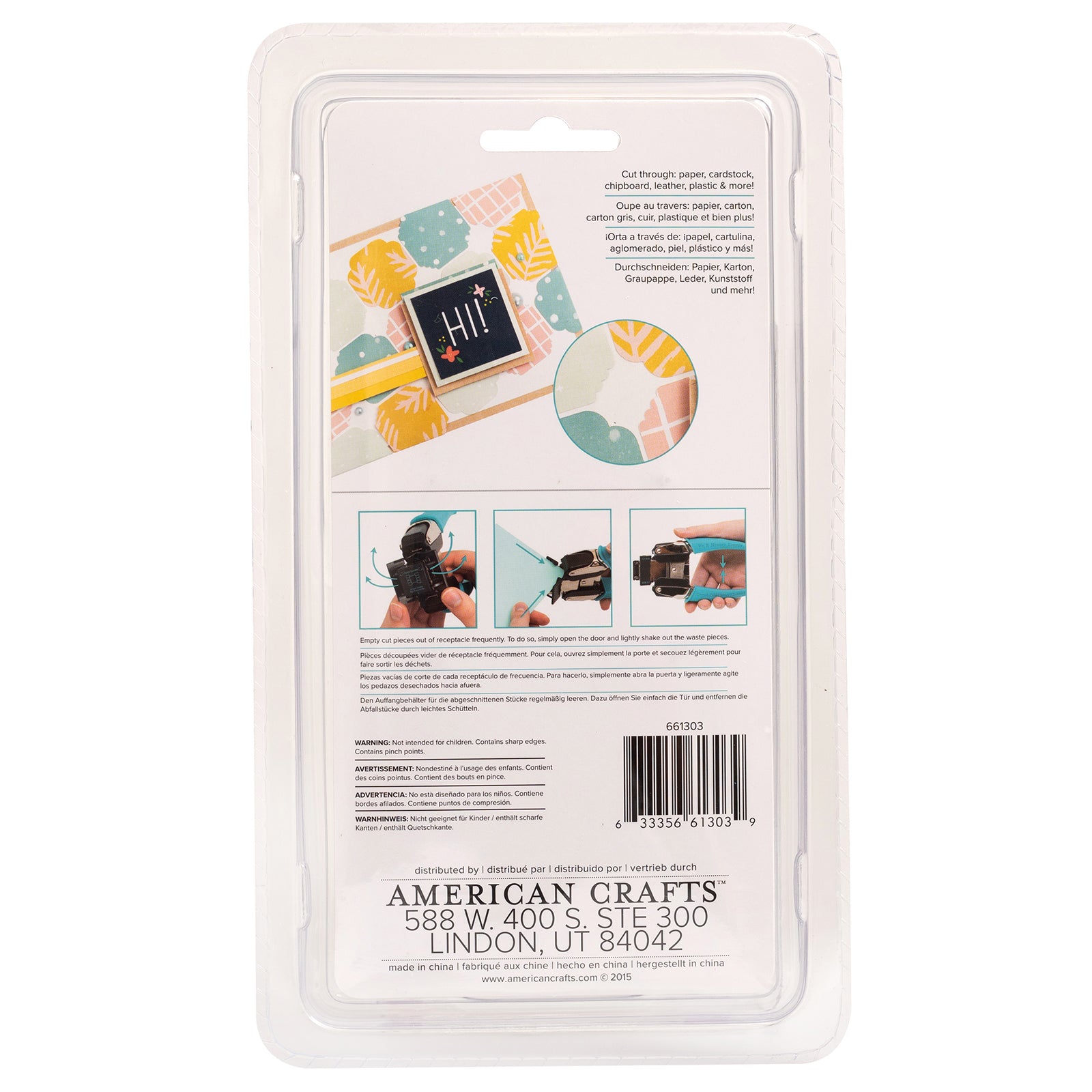 Crop-A-Dile Retro Corner Chomper Tool-Scallop & Cloud