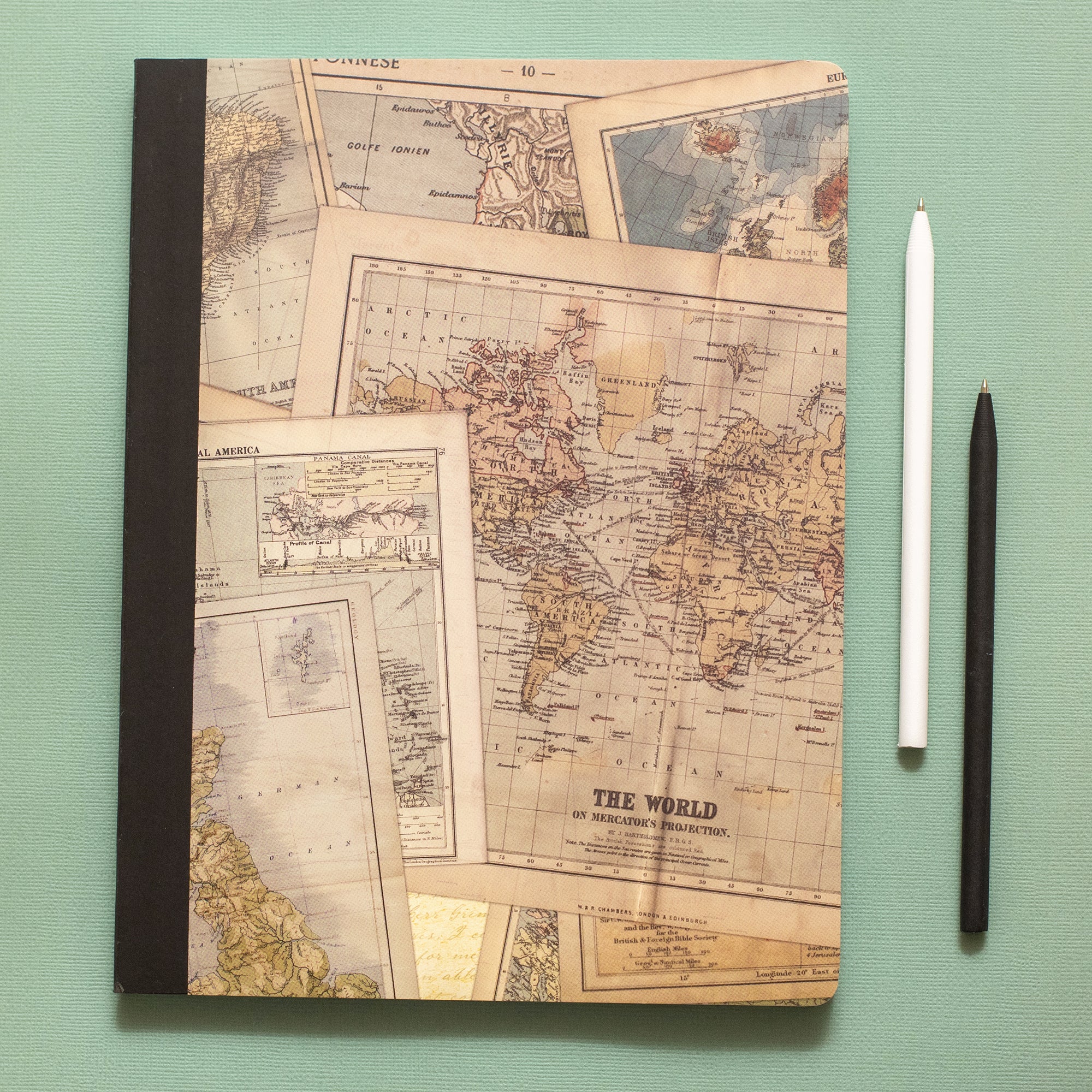 AC Sustainable Journaling 7.5 x 9.75" Maps Notebook