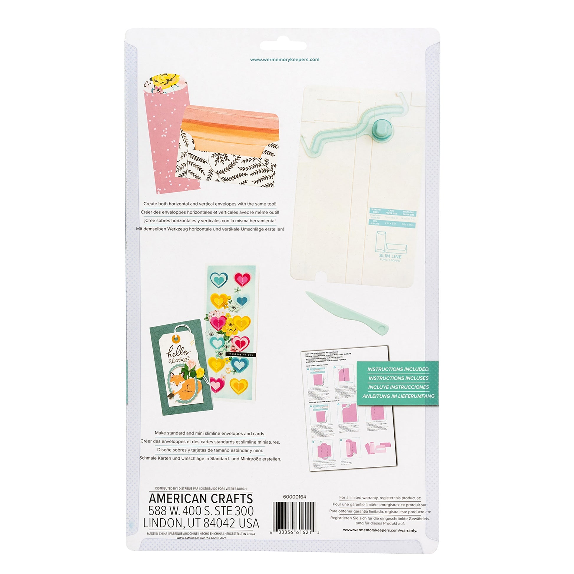 We R Makers Slimline Card & Envelope Punch Board