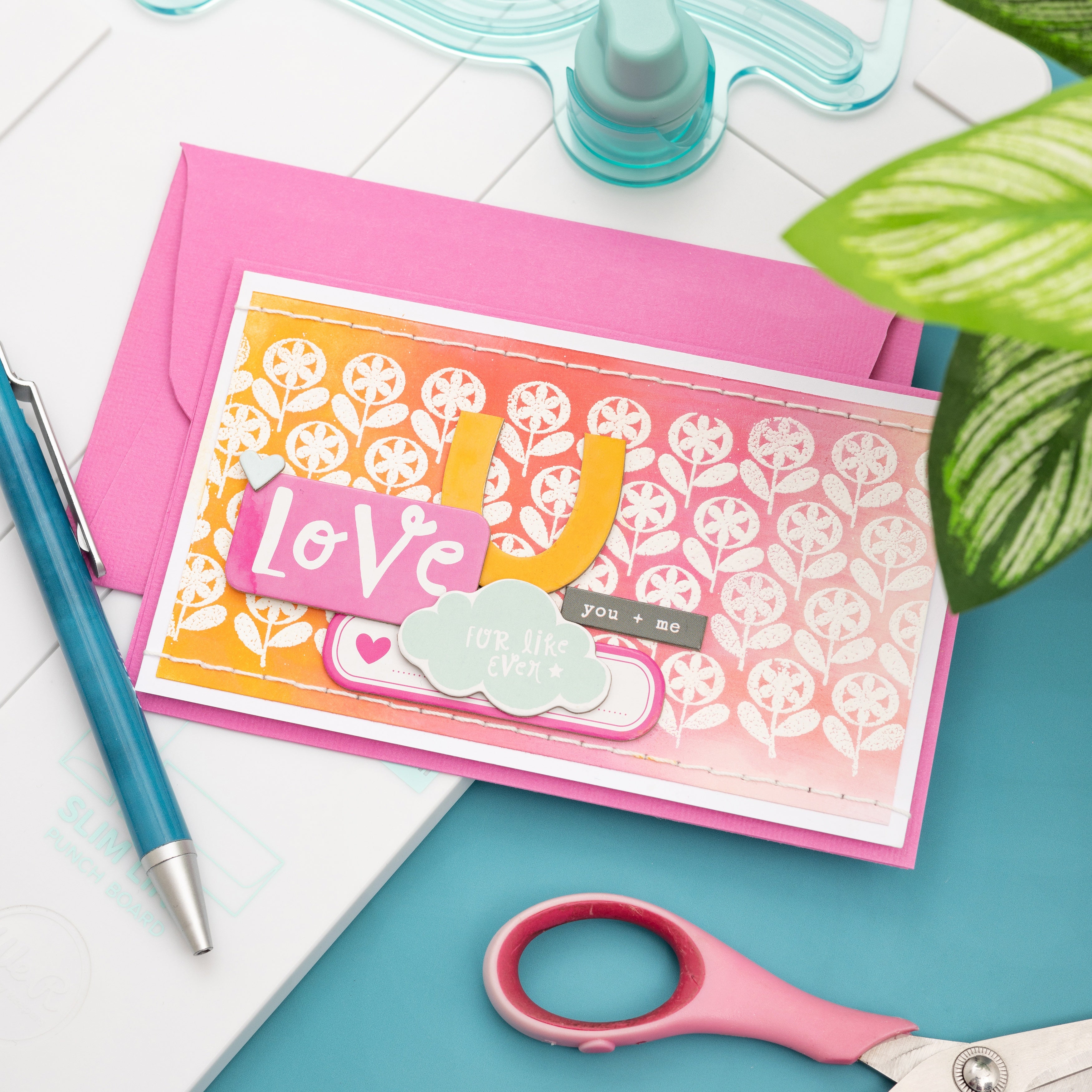 We R Makers Slimline Card & Envelope Punch Board